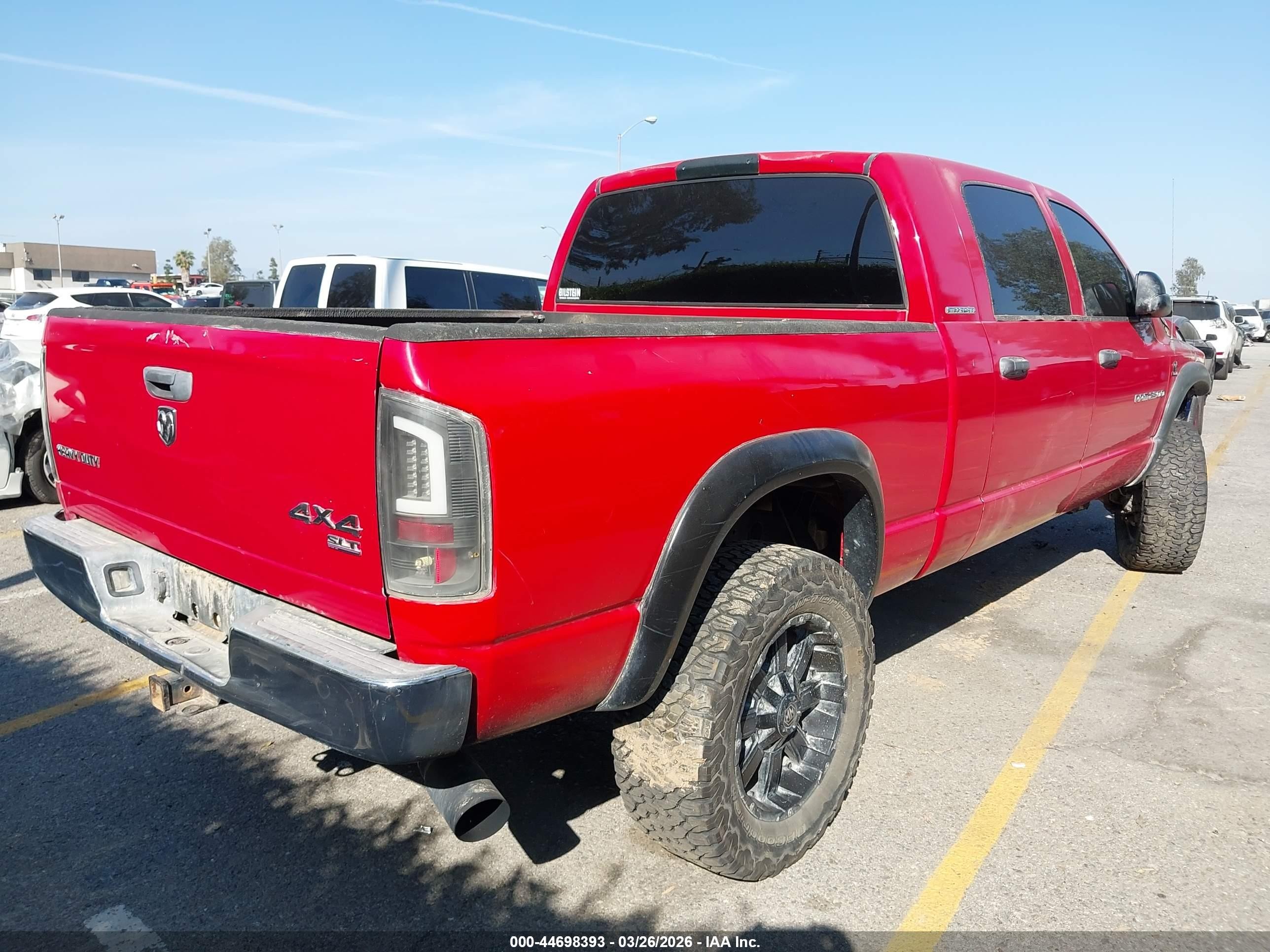 2006 Dodge Ram 2500 Slt Красный vin: 3D7KS29C96G142398