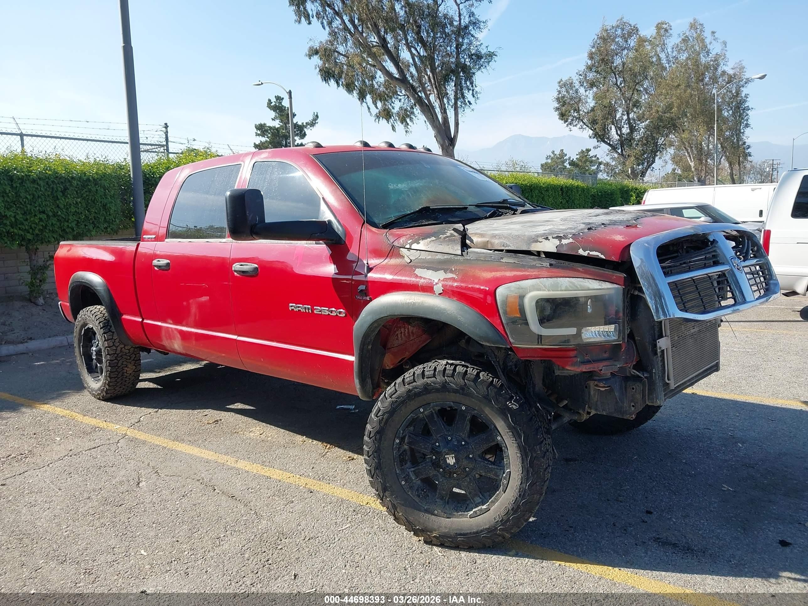 2006 Dodge Ram 2500 Slt Красный vin: 3D7KS29C96G142398