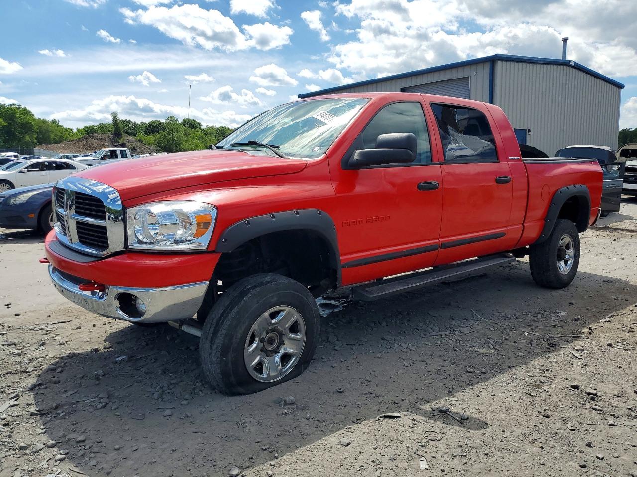 2006 Dodge Ram 2500 Red vin: 3D7KS29D06G129791