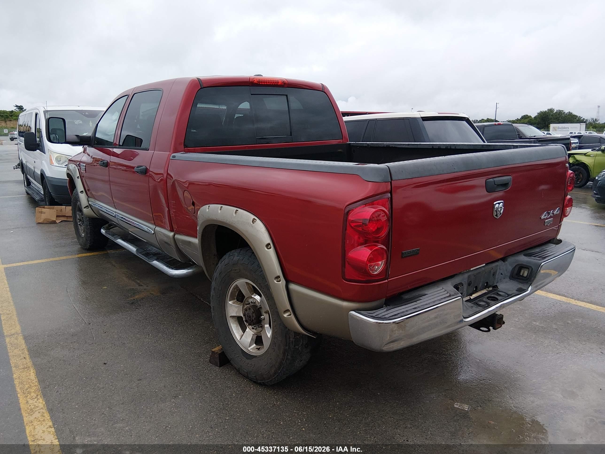 2009 Dodge Ram 2500 Laramie Red vin: 3D7KS29L99G525391