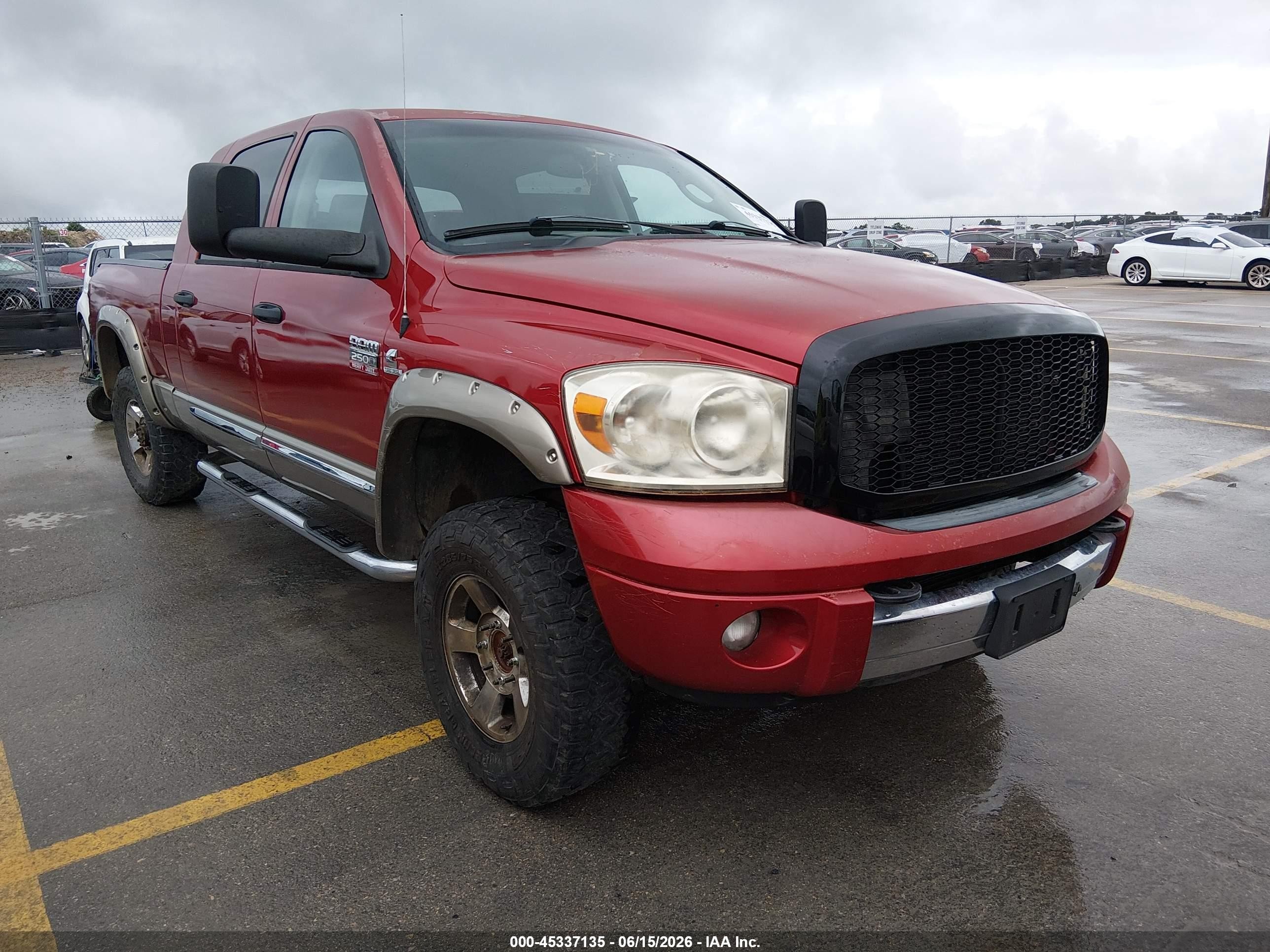 2009 Dodge Ram 2500 Laramie Red vin: 3D7KS29L99G525391