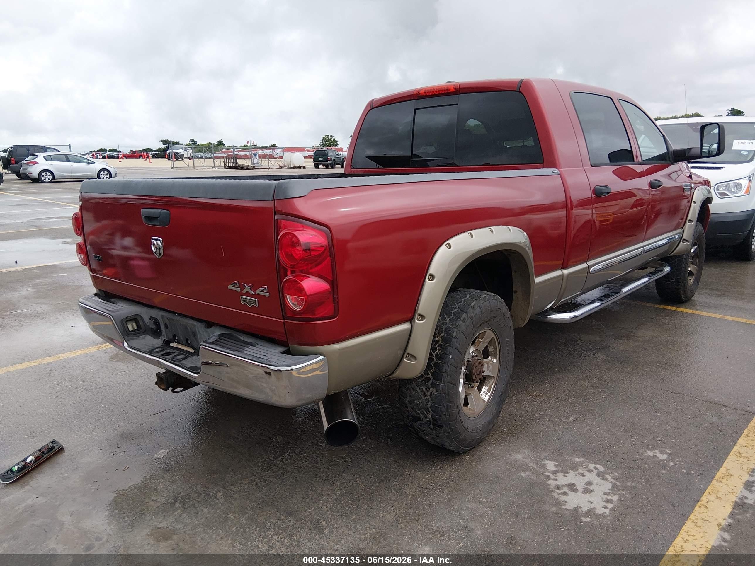 2009 Dodge Ram 2500 Laramie Red vin: 3D7KS29L99G525391