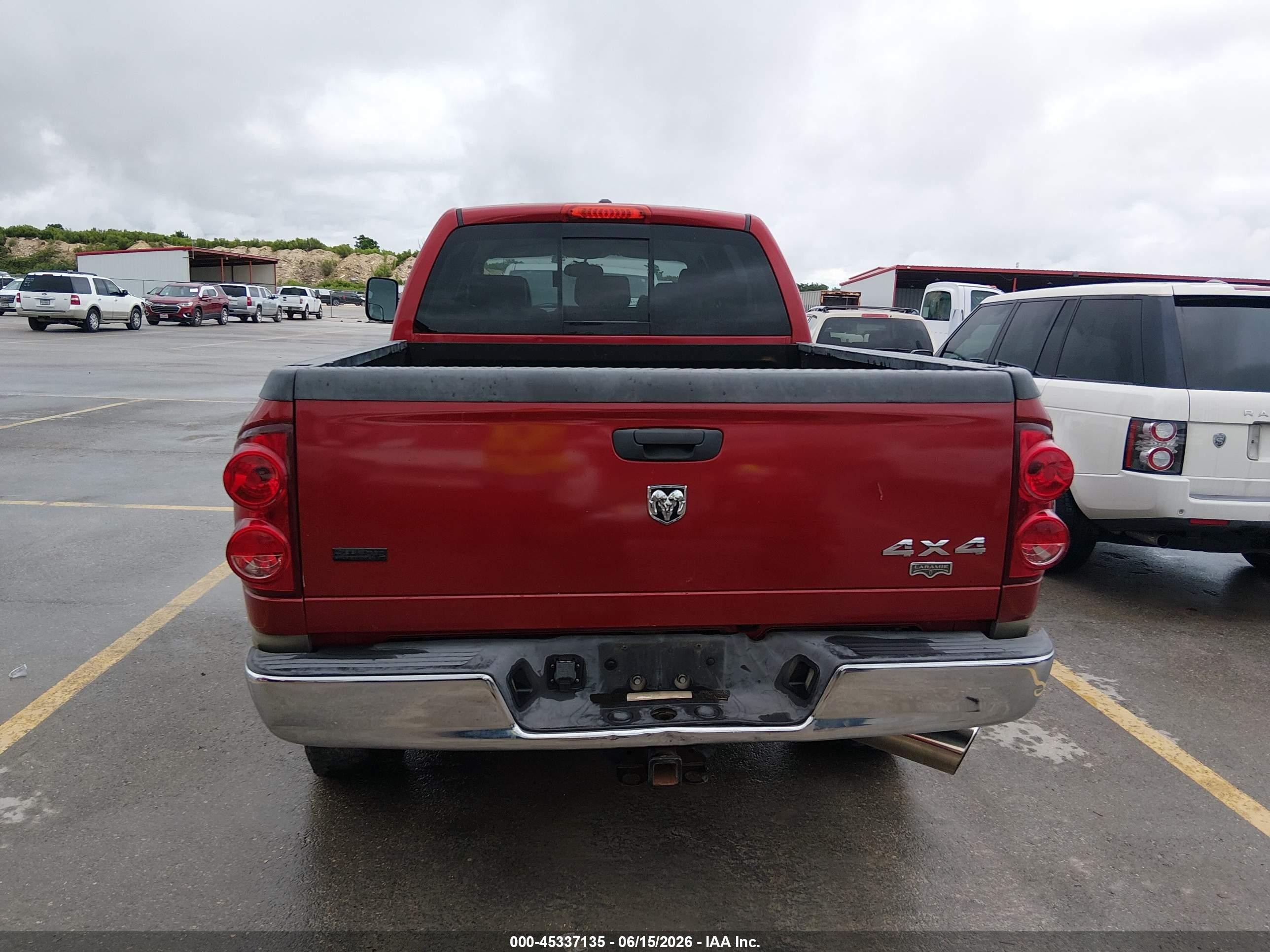 2009 Dodge Ram 2500 Laramie Red vin: 3D7KS29L99G525391