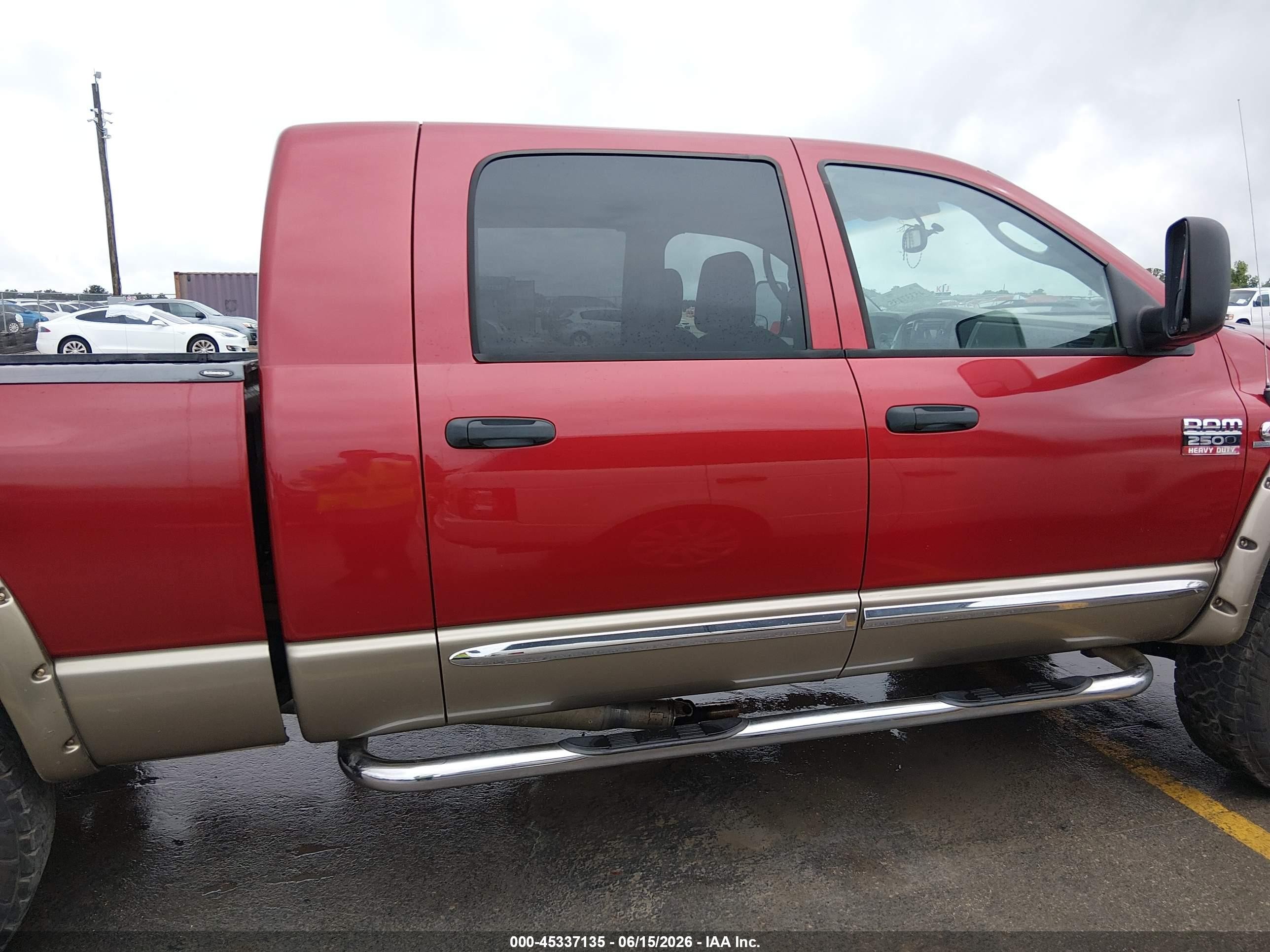2009 Dodge Ram 2500 Laramie Red vin: 3D7KS29L99G525391