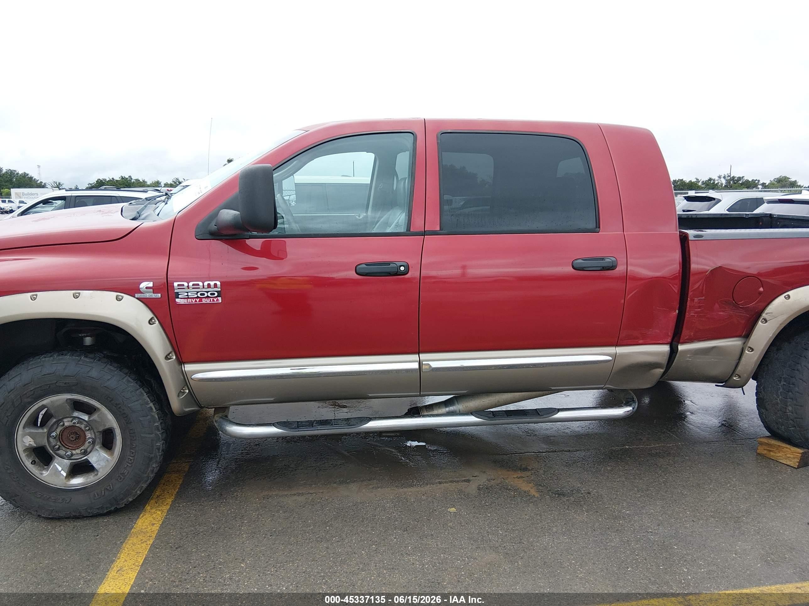 2009 Dodge Ram 2500 Laramie Red vin: 3D7KS29L99G525391