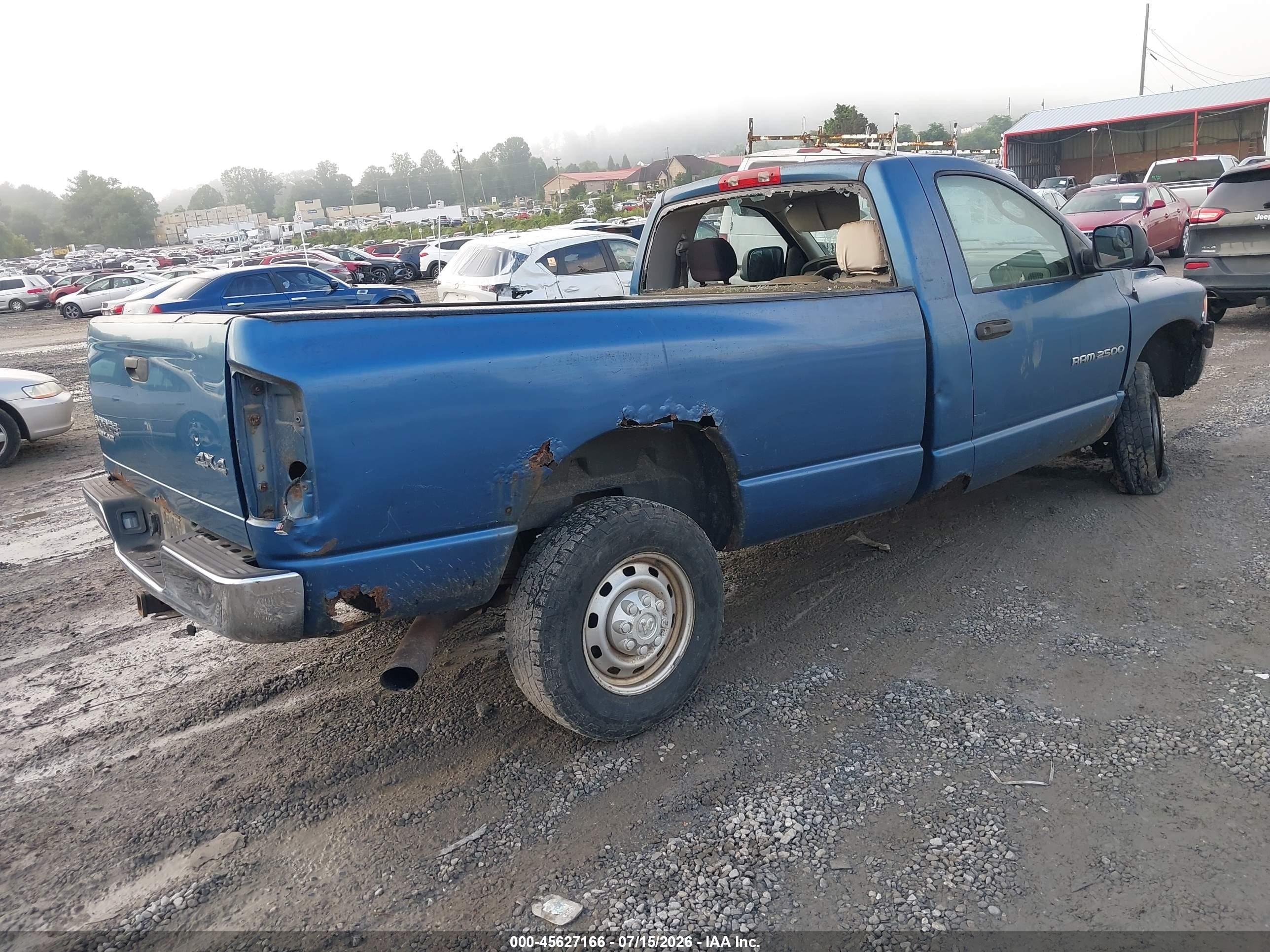 2004 Dodge Ram 2500 St Синий vin: 3D7KU26C04G226833