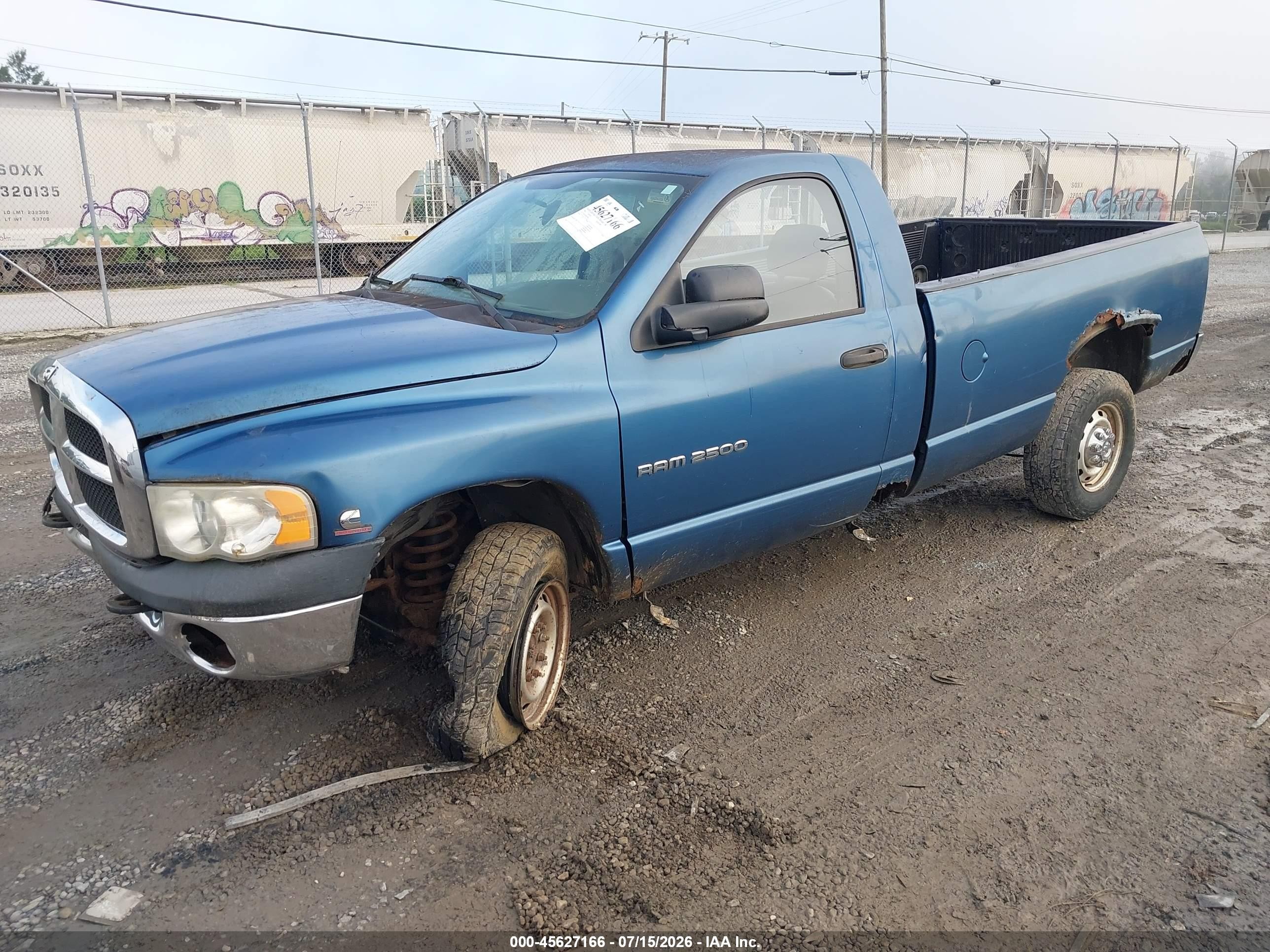2004 Dodge Ram 2500 St Синий vin: 3D7KU26C04G226833