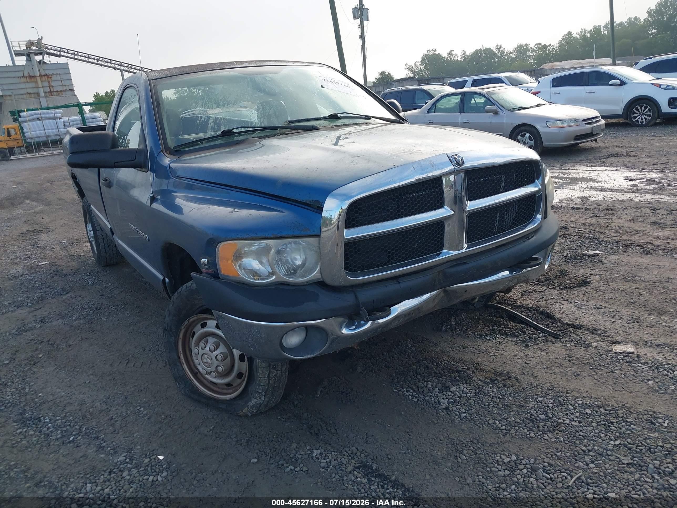 2004 Dodge Ram 2500 St Синий vin: 3D7KU26C04G226833