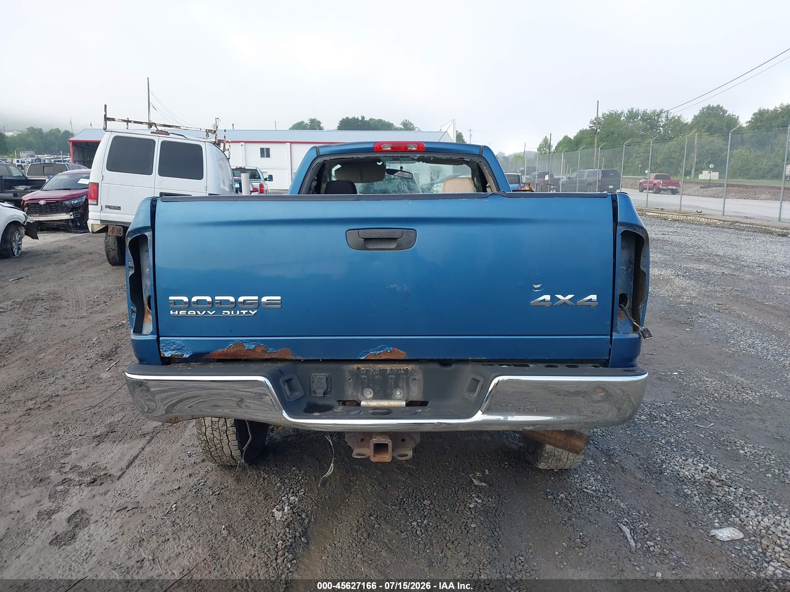 2004 Dodge Ram 2500 St Синий vin: 3D7KU26C04G226833