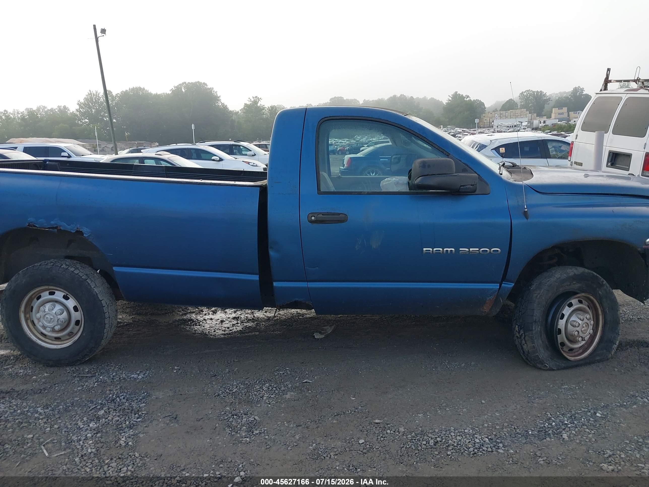 2004 Dodge Ram 2500 St Синий vin: 3D7KU26C04G226833