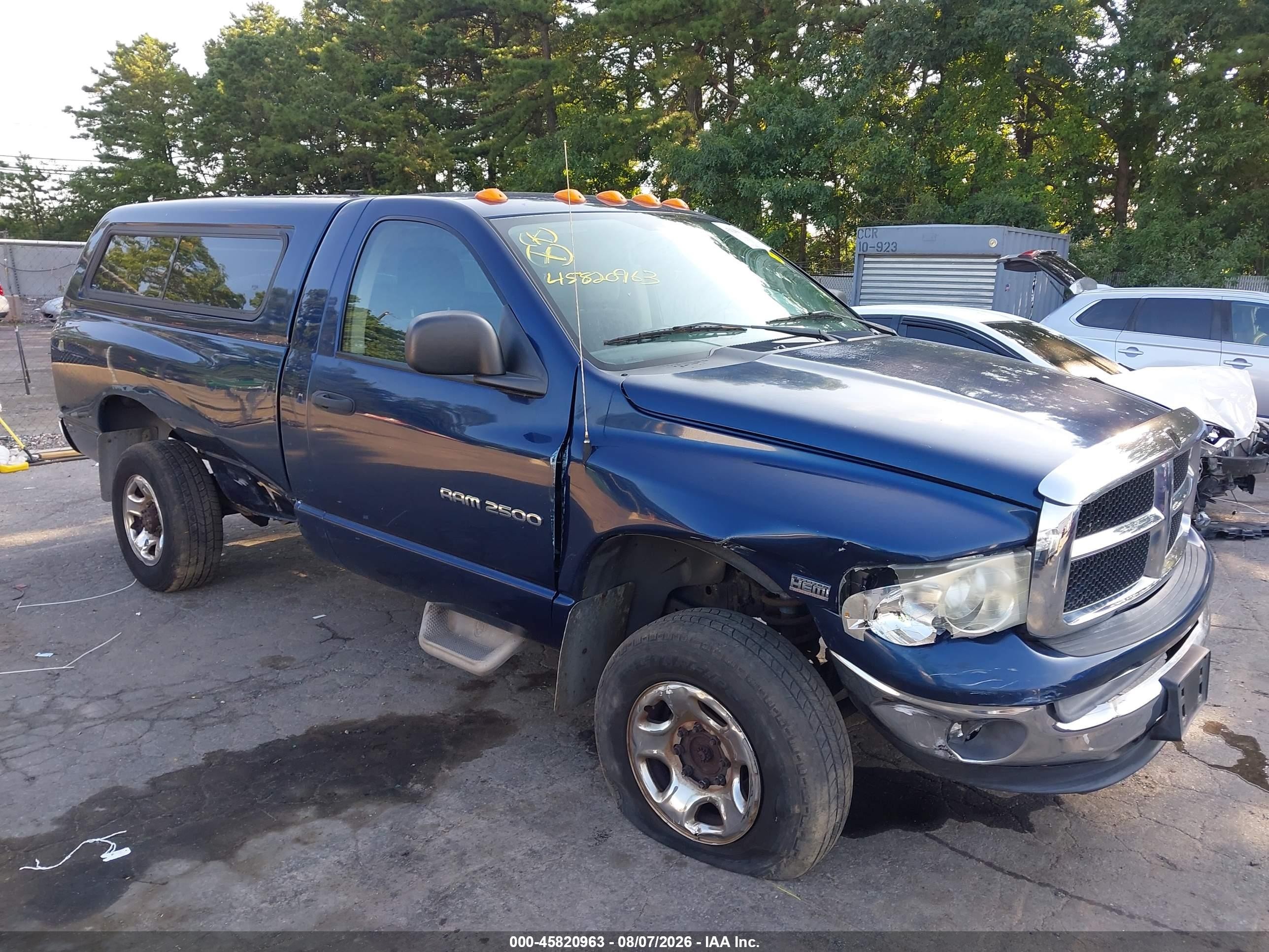 2004 Dodge Ram 2500 Slt/laramie Blue vin: 3D7KU26D24G148189
