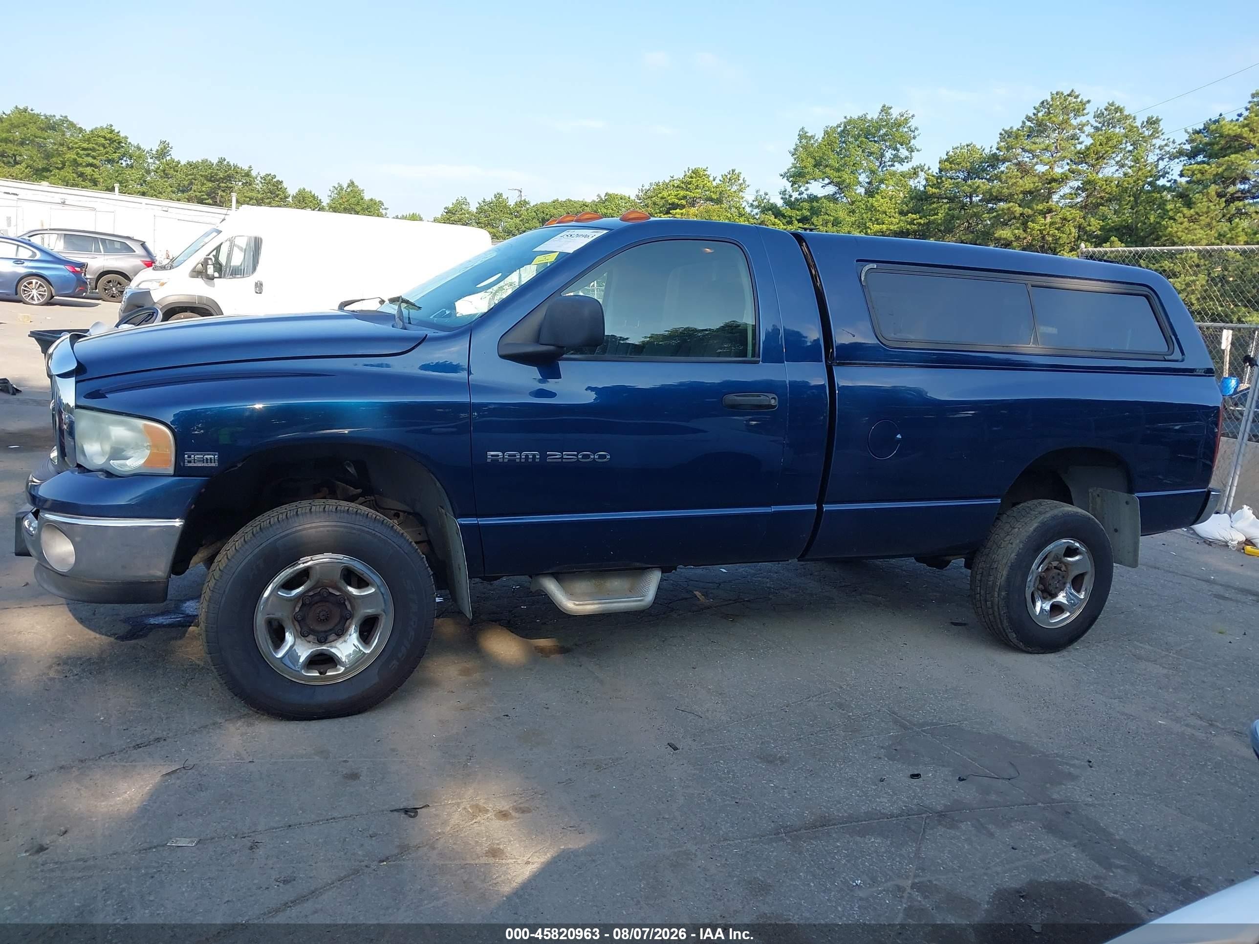 2004 Dodge Ram 2500 Slt/laramie Blue vin: 3D7KU26D24G148189