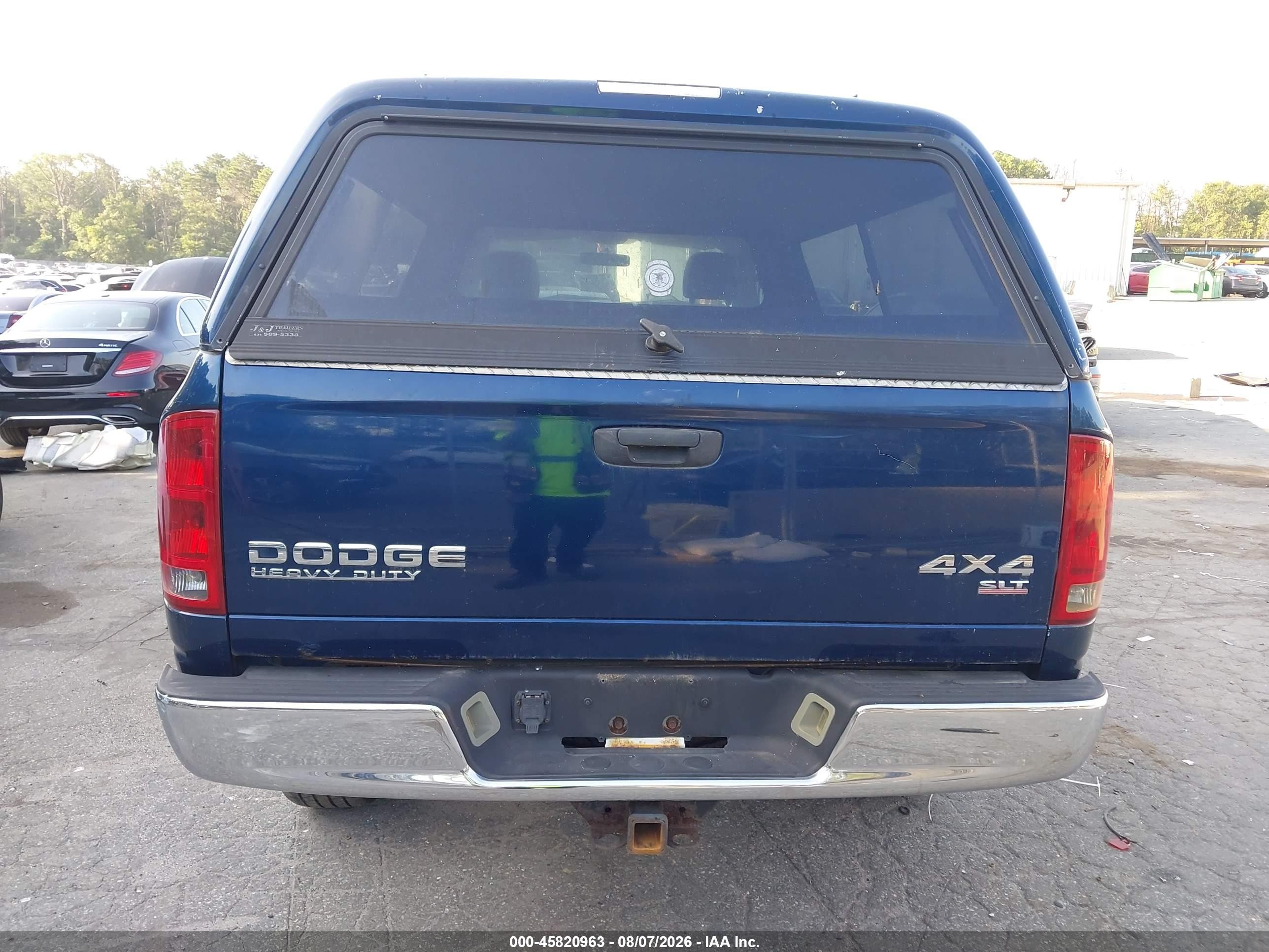 2004 Dodge Ram 2500 Slt/laramie Blue vin: 3D7KU26D24G148189