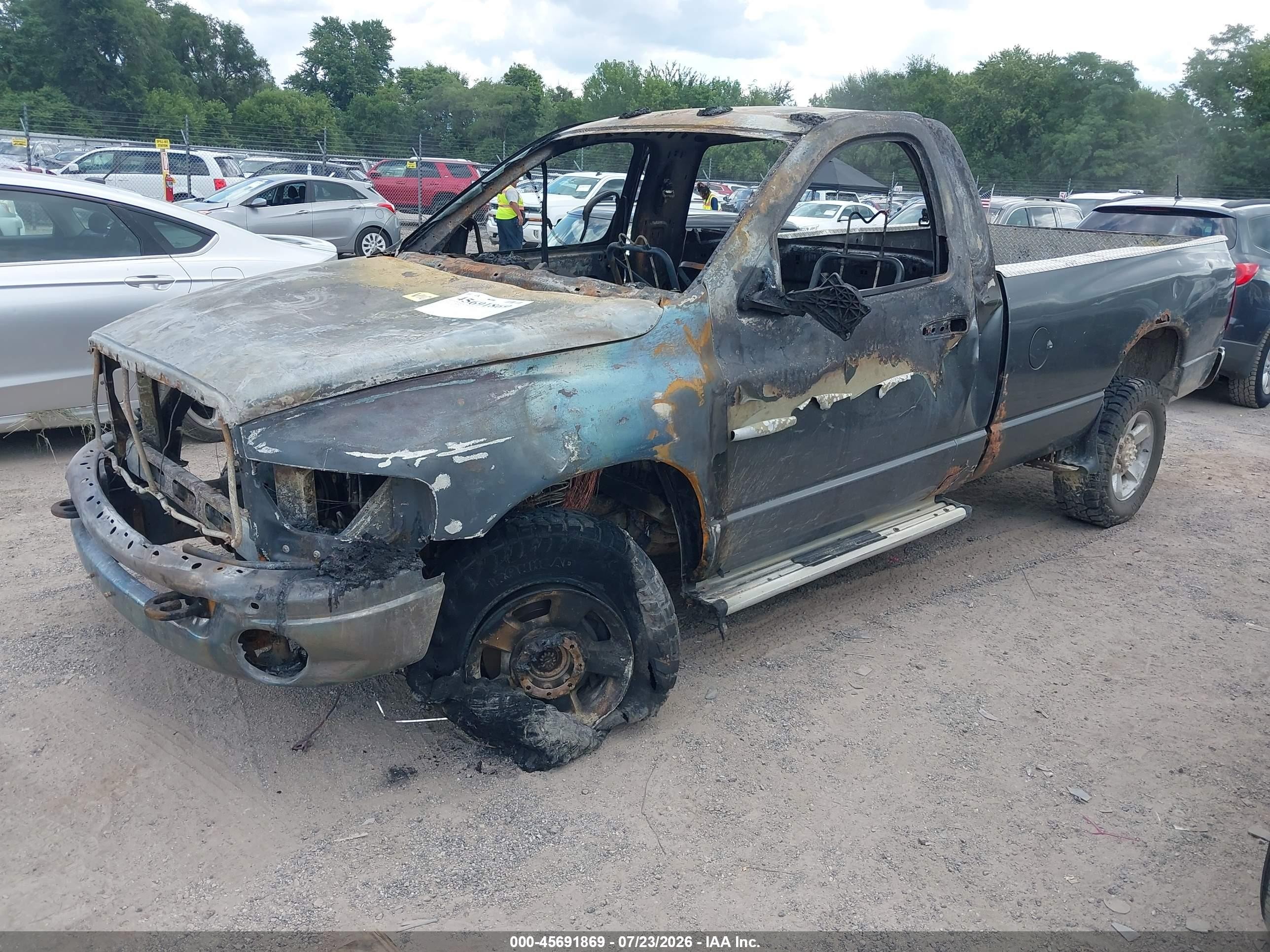 2003 Dodge Ram 2500   Gray vin: 3D7KU26D63G774584