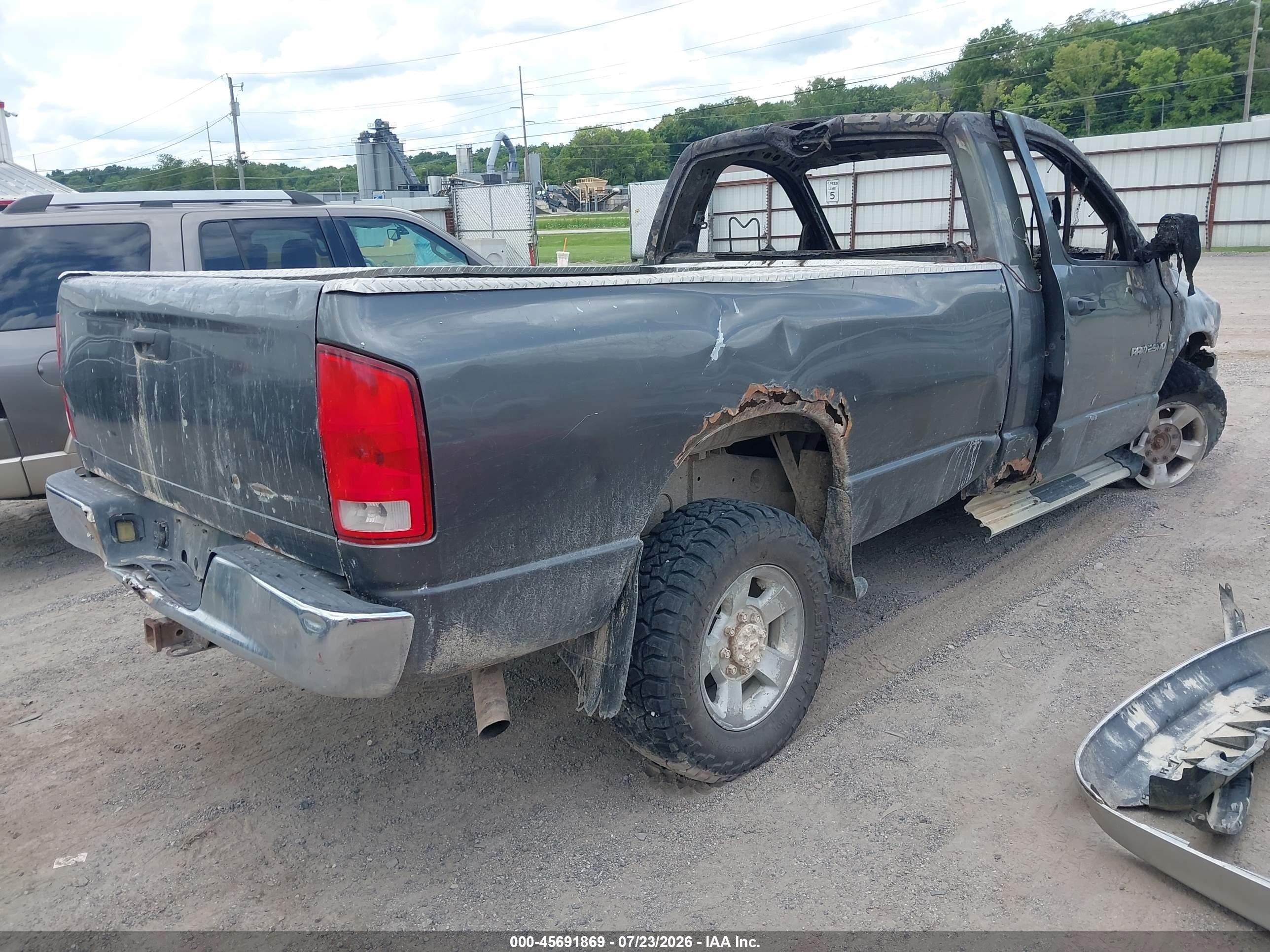 2003 Dodge Ram 2500   Gray vin: 3D7KU26D63G774584