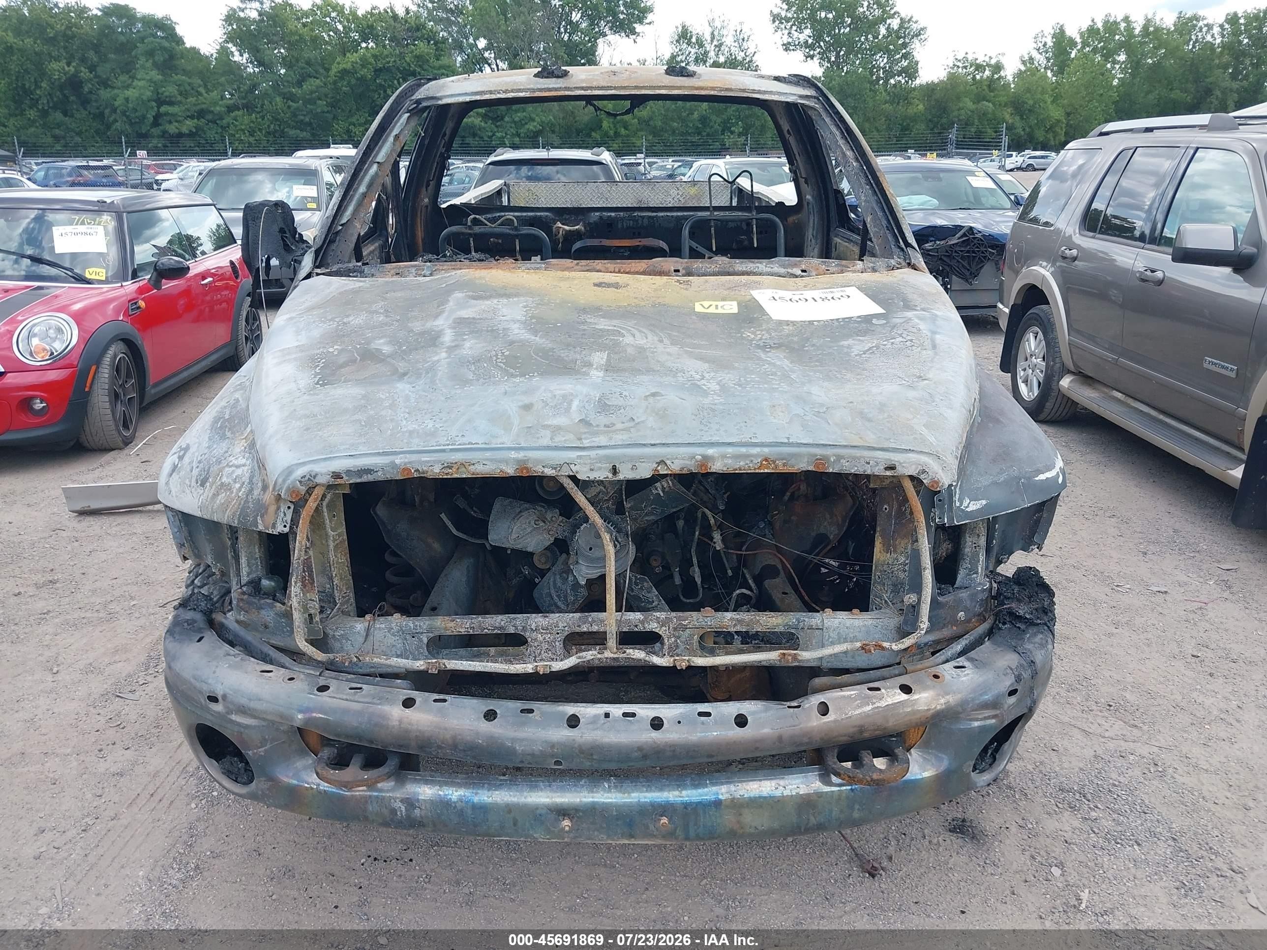 2003 Dodge Ram 2500   Gray vin: 3D7KU26D63G774584