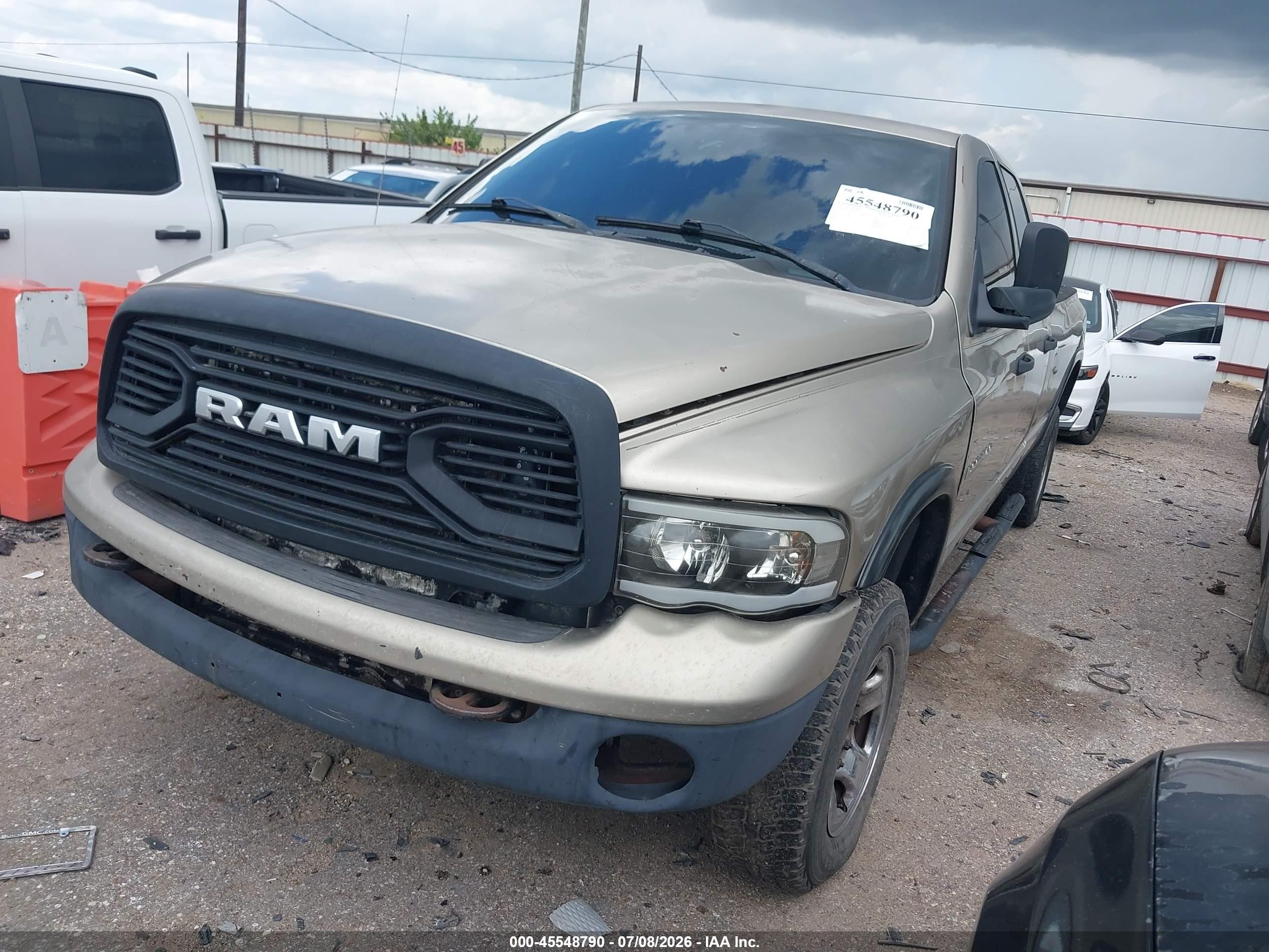 2003 Dodge Ram 2500 Slt/laramie/st Gold vin: 3D7KU28603G751719