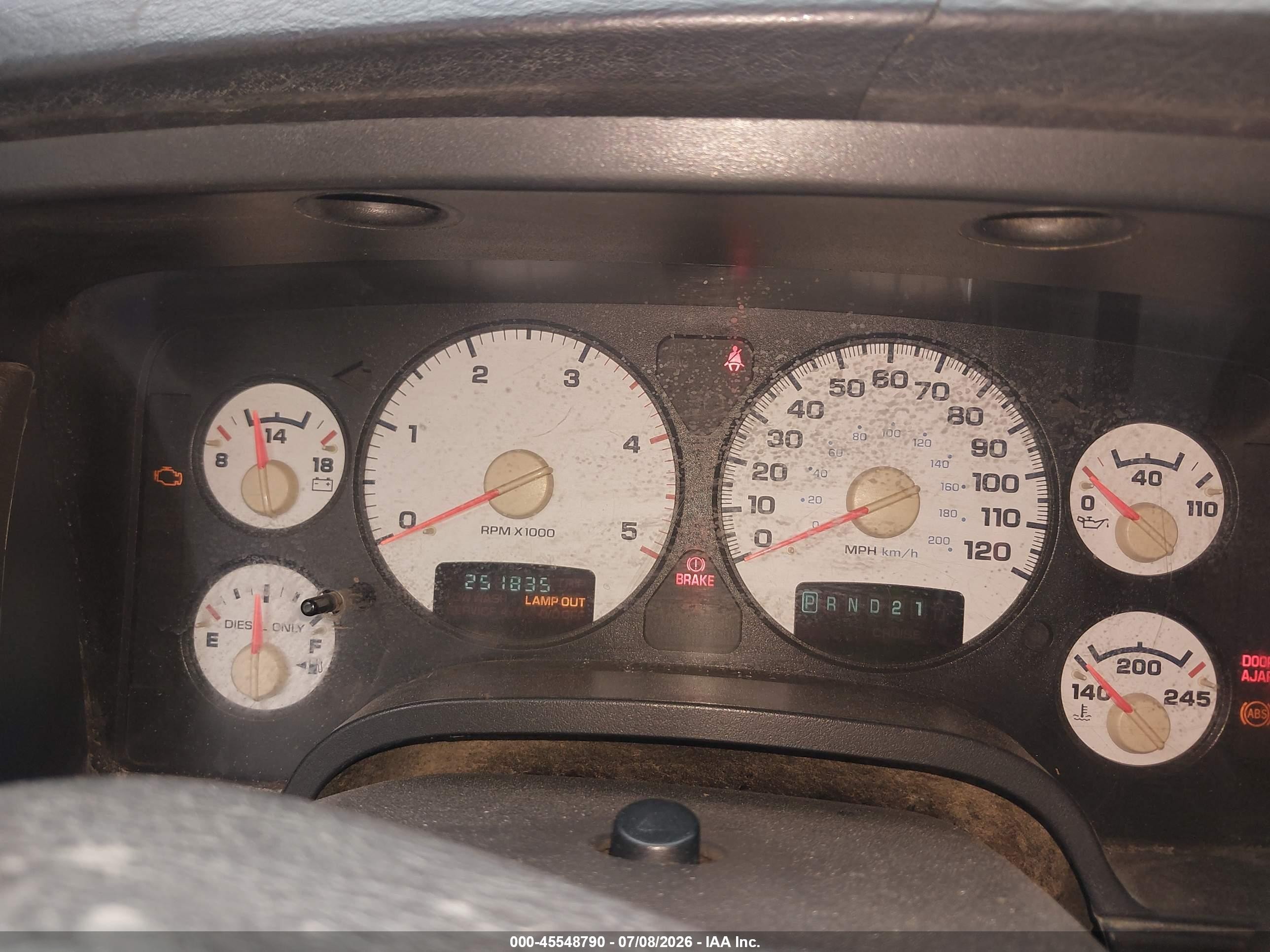 2003 Dodge Ram 2500 Slt/laramie/st Gold vin: 3D7KU28603G751719