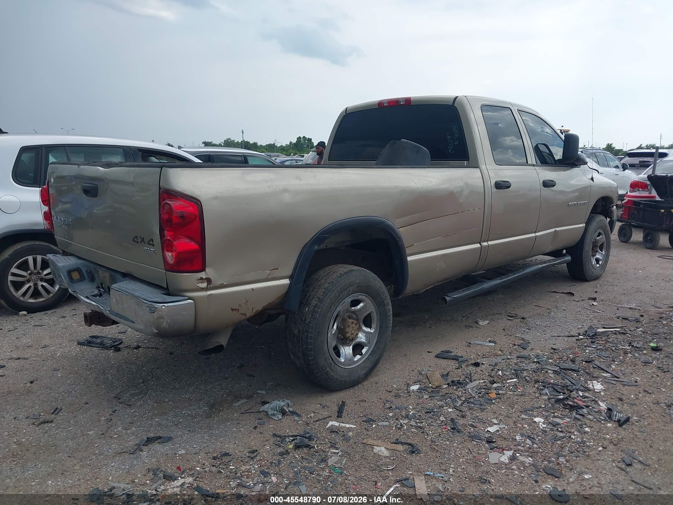 2003 Dodge Ram 2500 Slt/laramie/st Gold vin: 3D7KU28603G751719