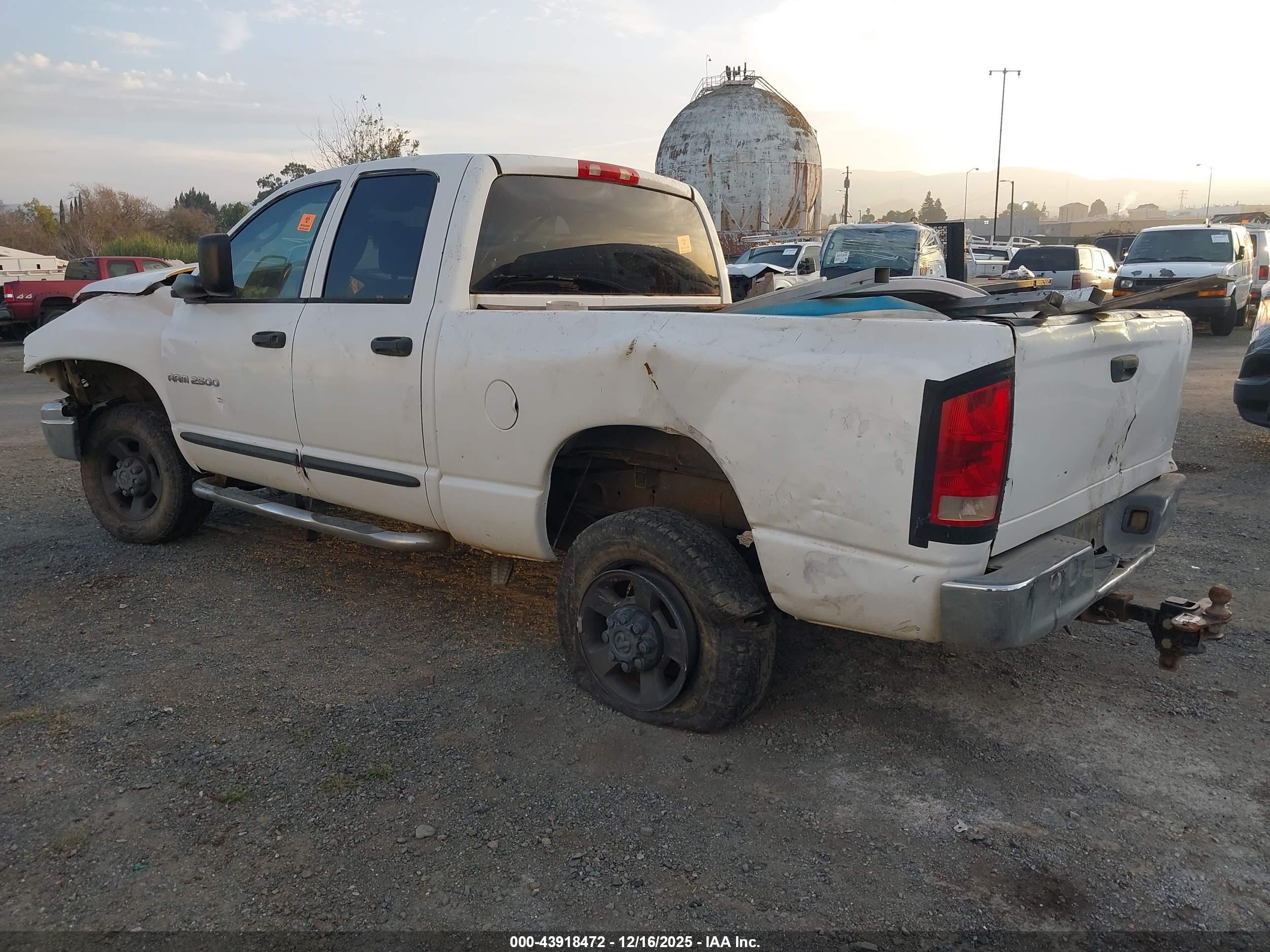 2004 Dodge Ram 2500 Slt/laramie White vin: 3D7KU28604G157620