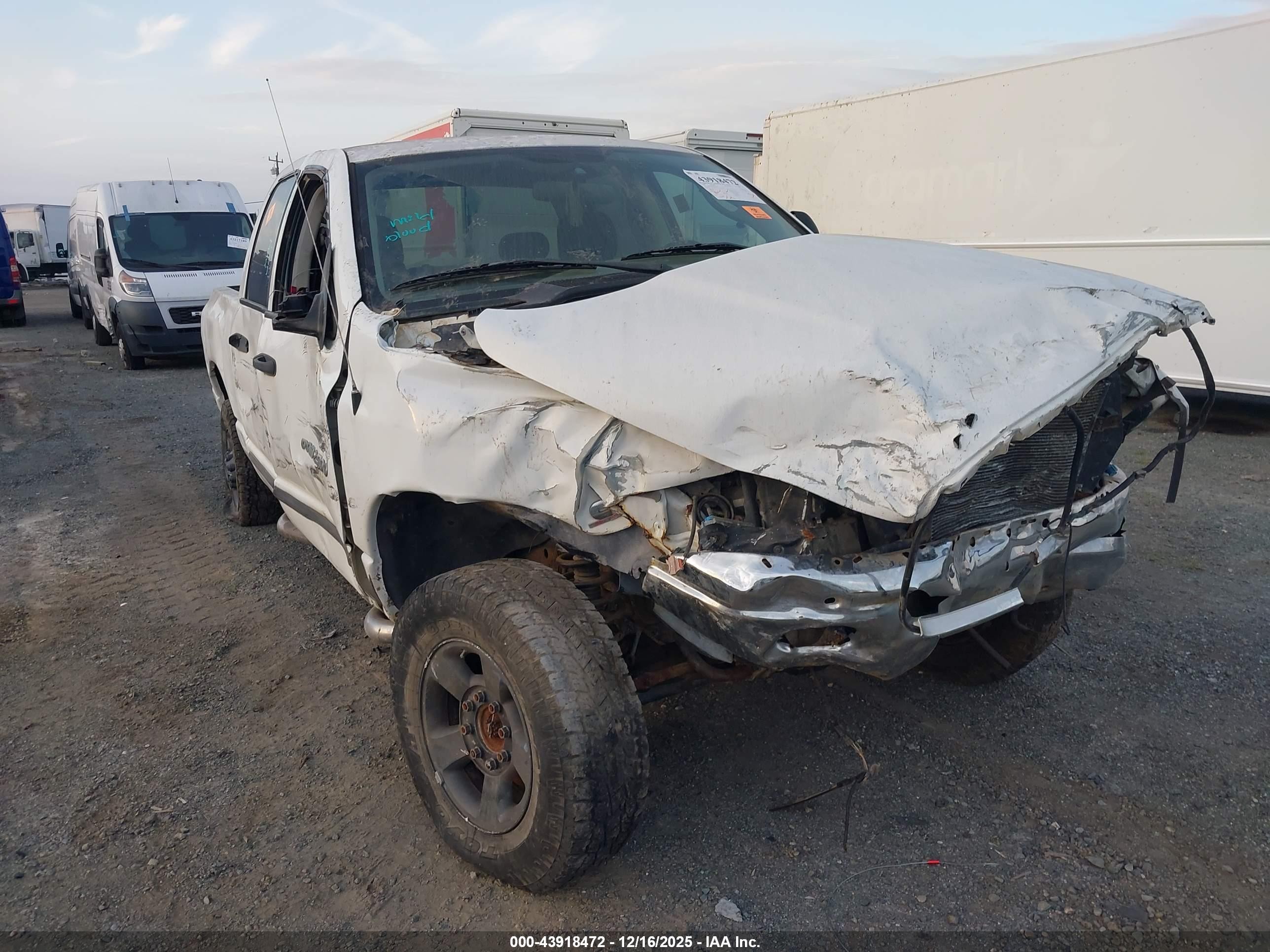 2004 Dodge Ram 2500 Slt/laramie White vin: 3D7KU28604G157620