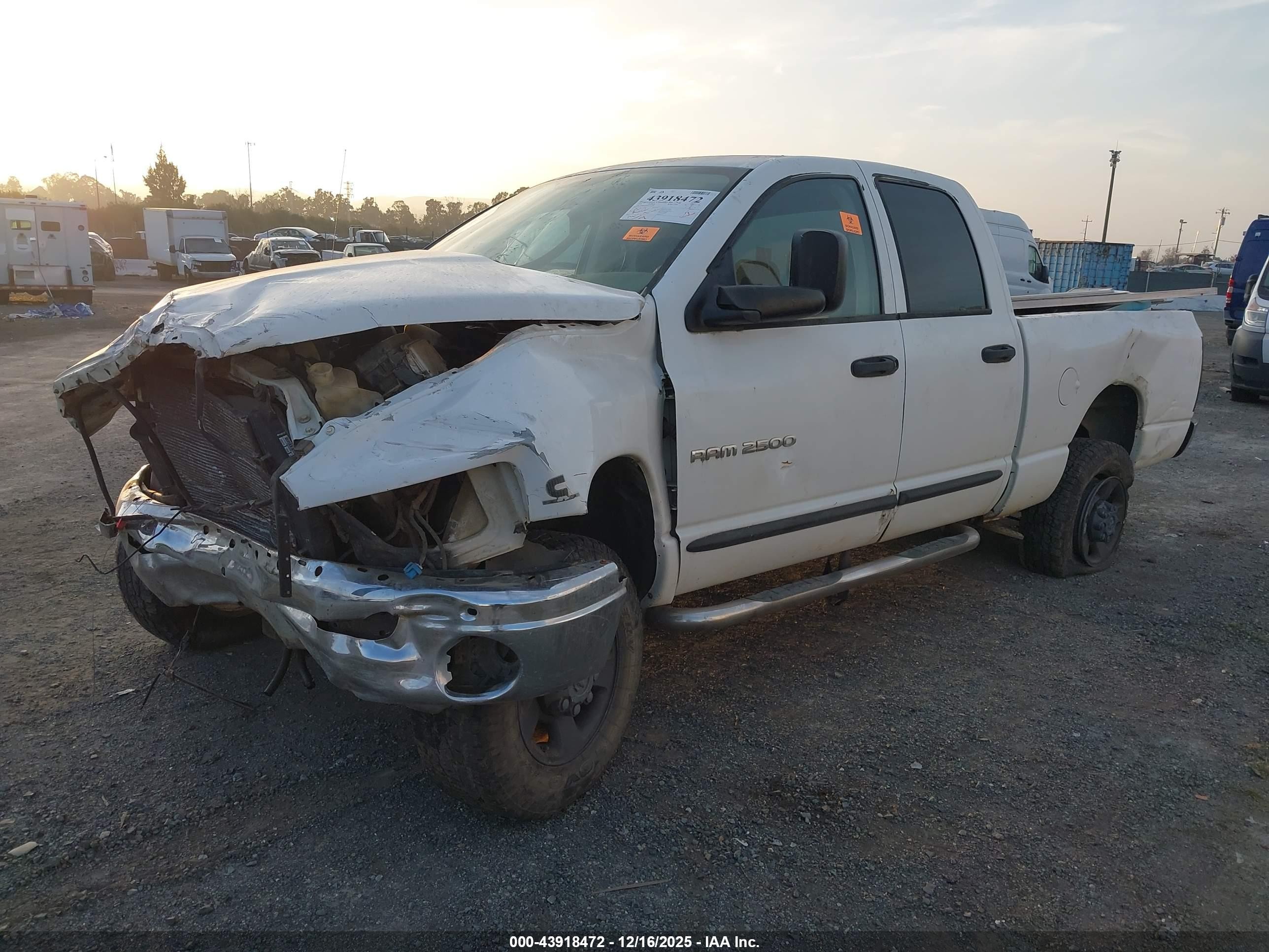 2004 Dodge Ram 2500 Slt/laramie White vin: 3D7KU28604G157620