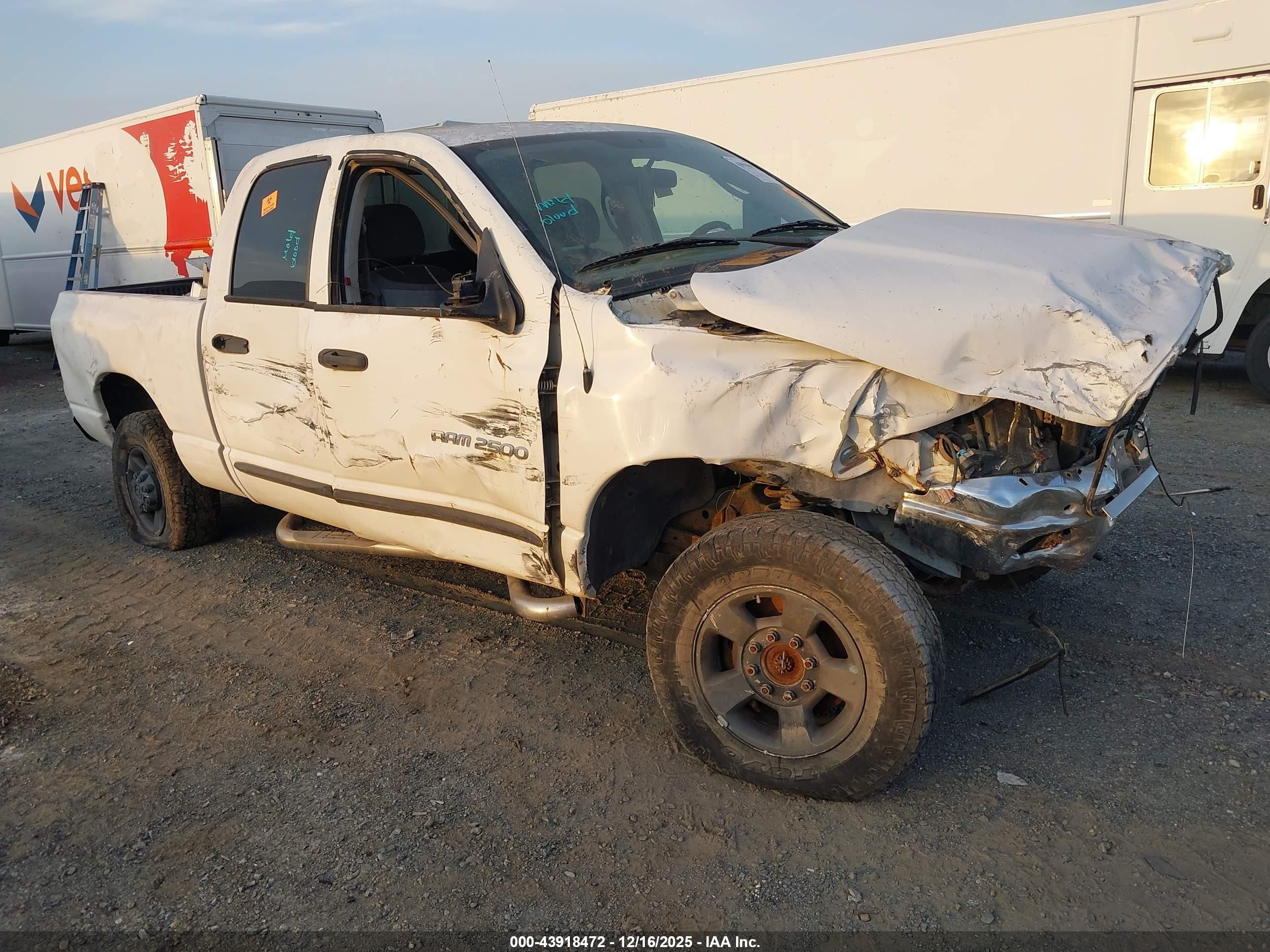 2004 Dodge Ram 2500 Slt/laramie White vin: 3D7KU28604G157620