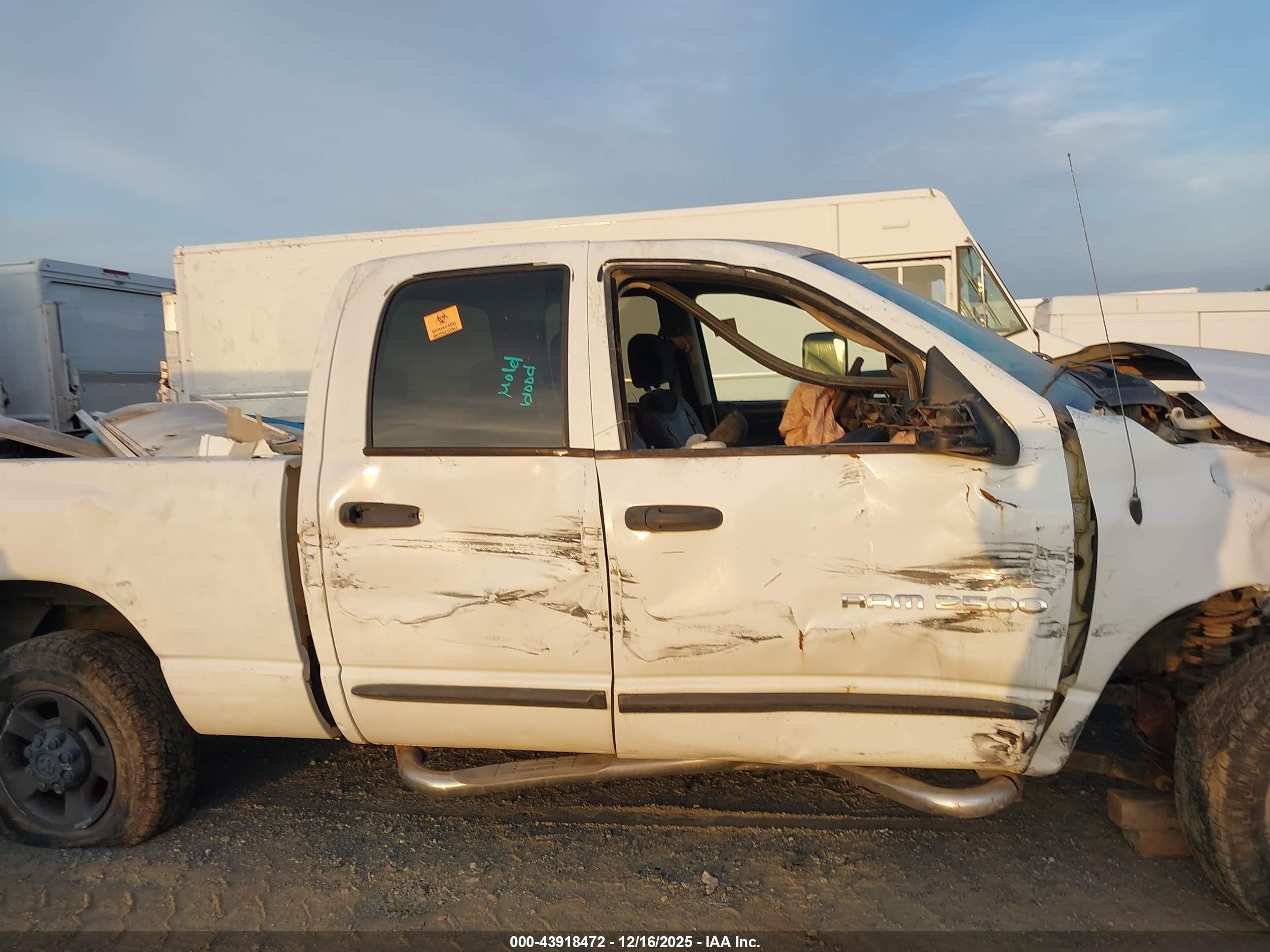 2004 Dodge Ram 2500 Slt/laramie White vin: 3D7KU28604G157620