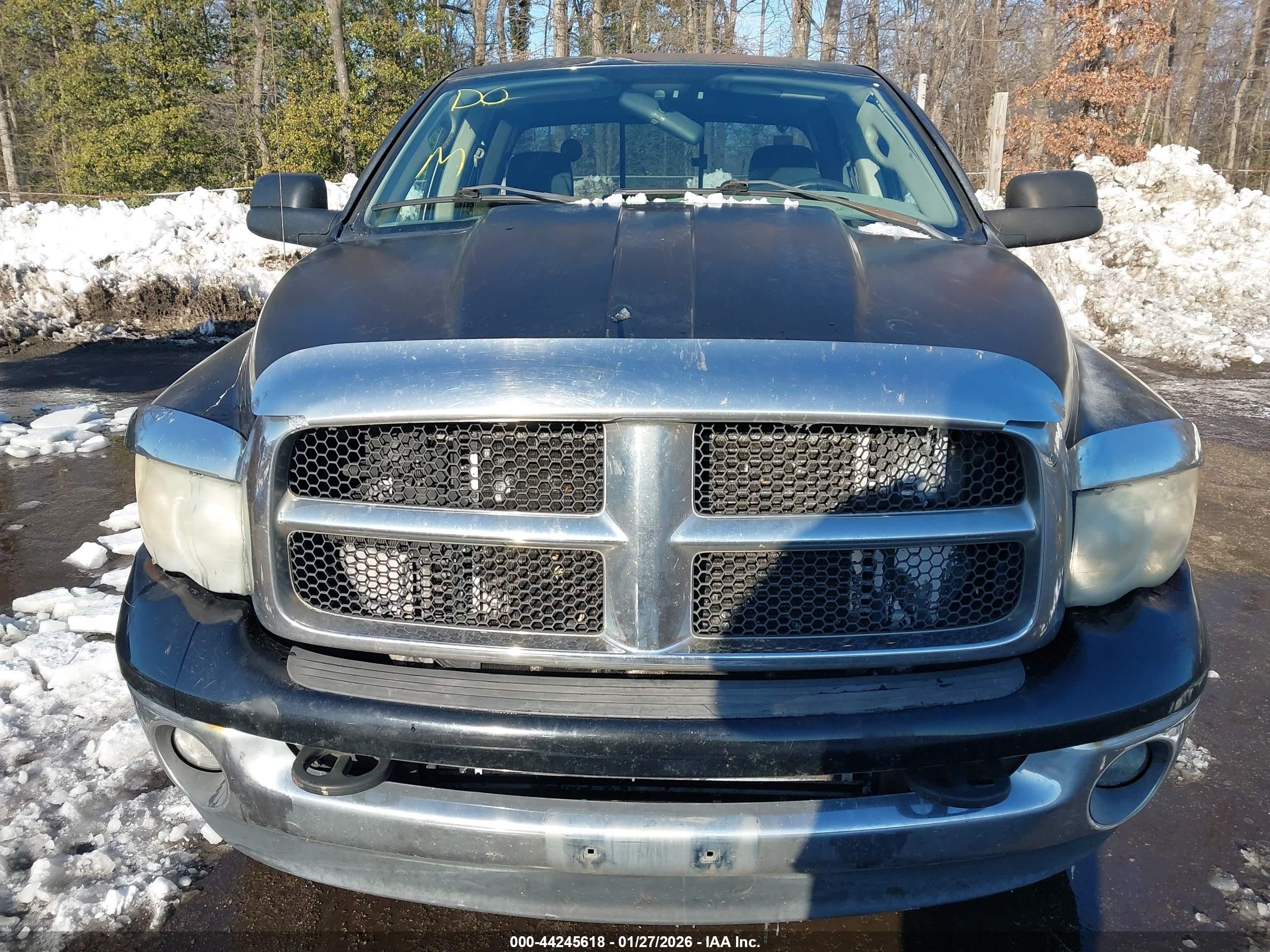 2003 Dodge Ram 2500   Черный vin: 3D7KU28613G755438
