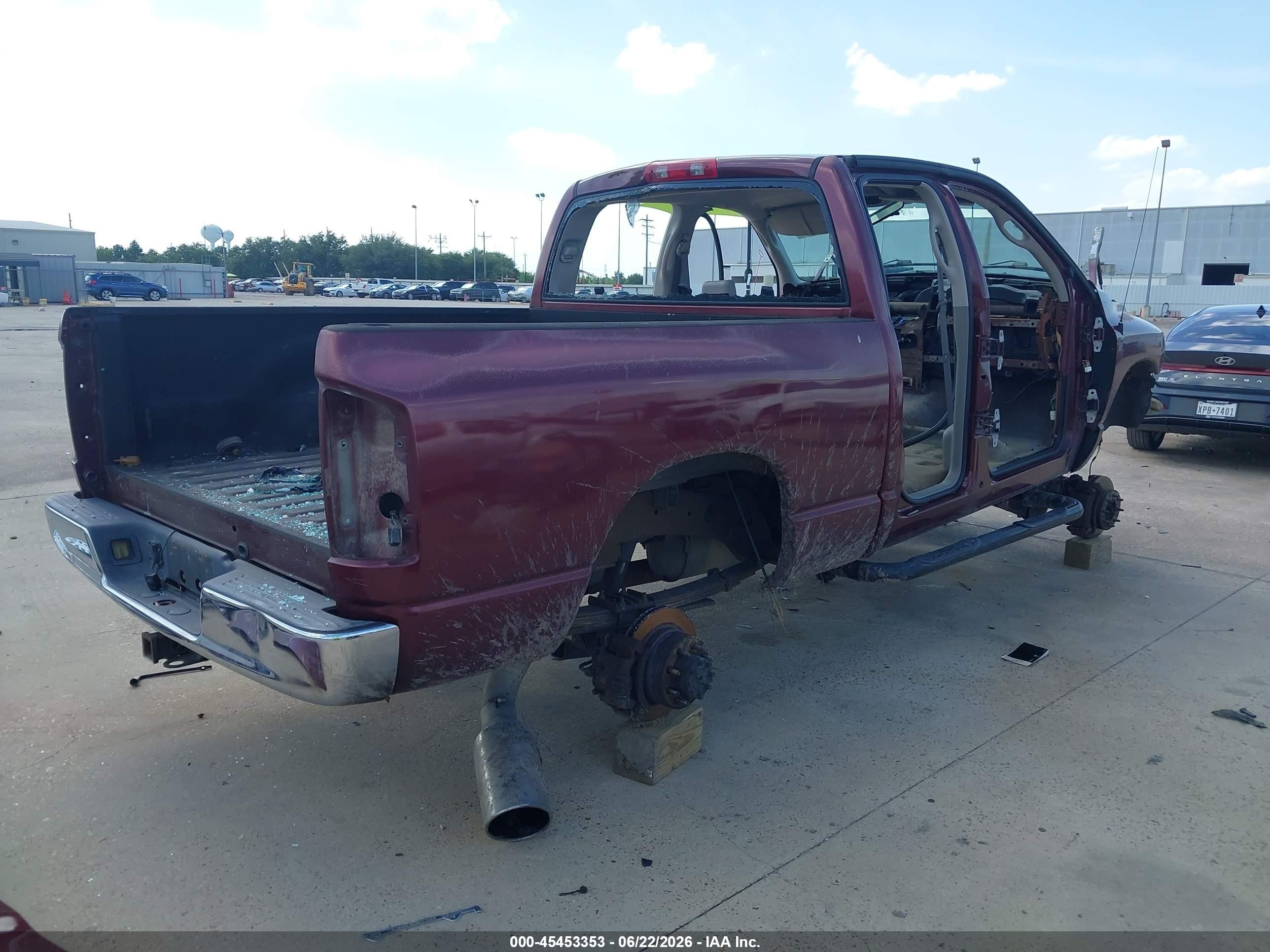 2003 Dodge Ram 2500 Slt/laramie/st Бордовый vin: 3D7KU28643G843397