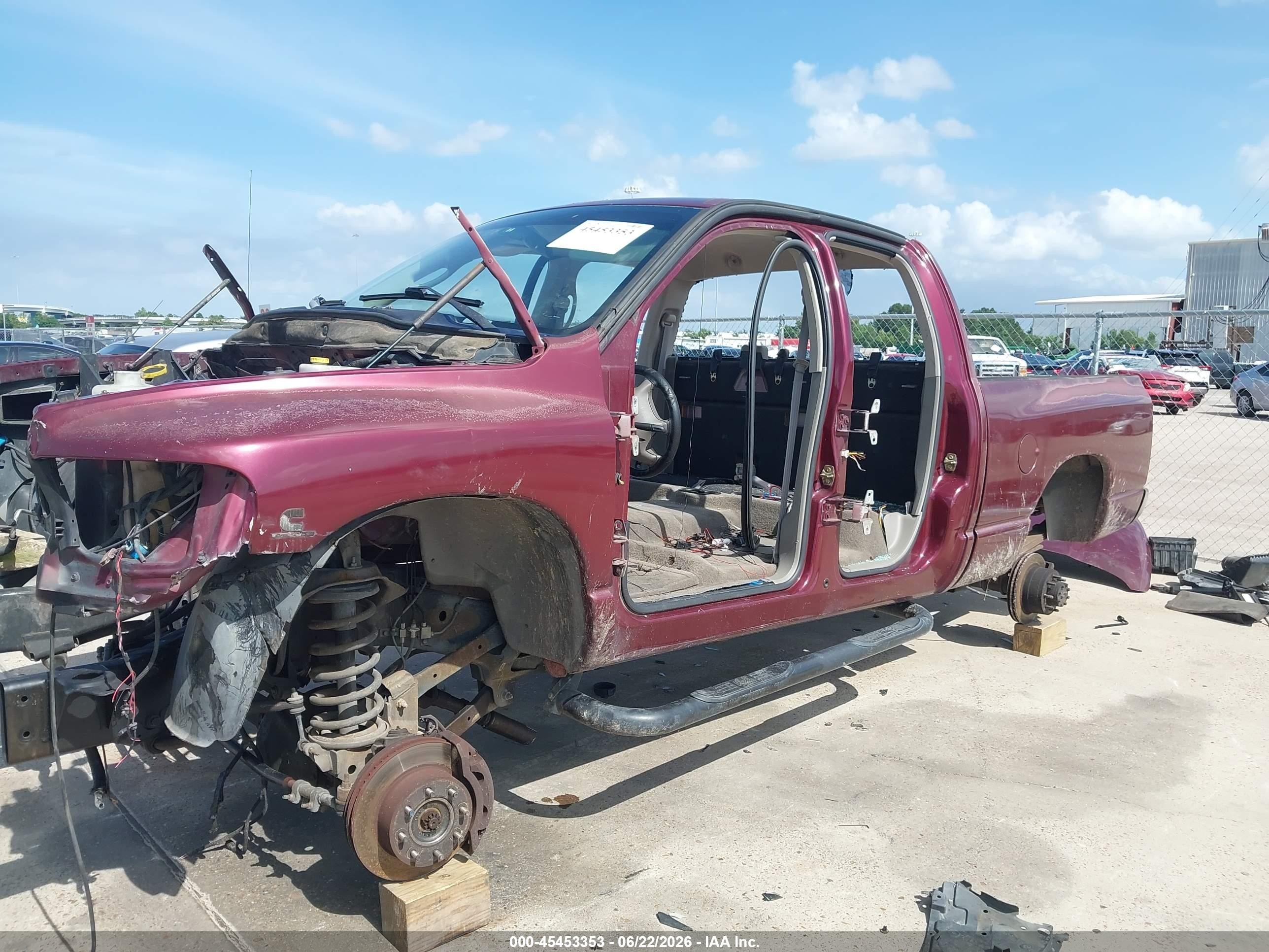 2003 Dodge Ram 2500 Slt/laramie/st Бордовый vin: 3D7KU28643G843397