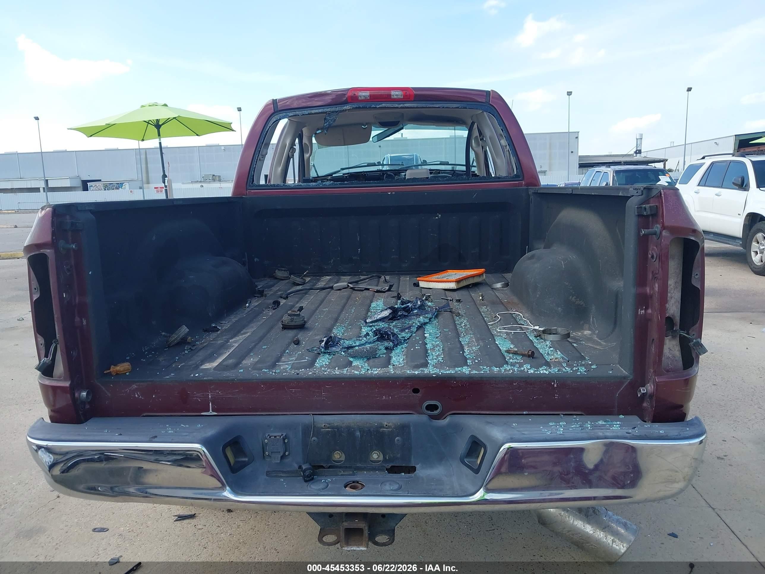2003 Dodge Ram 2500 Slt/laramie/st Бордовый vin: 3D7KU28643G843397