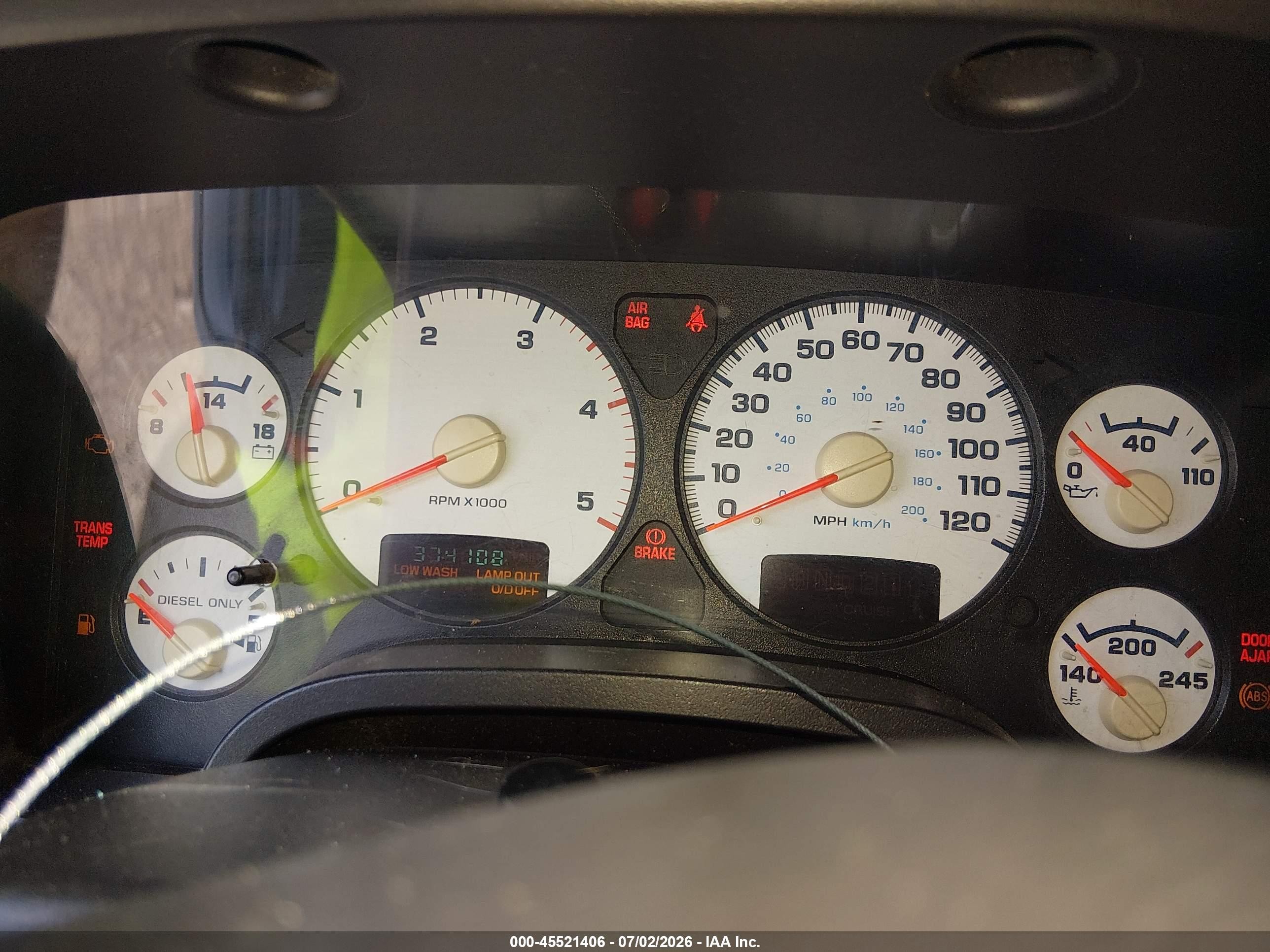 2003 Dodge Ram 2500 Slt/laramie/st White vin: 3D7KU28653G736651
