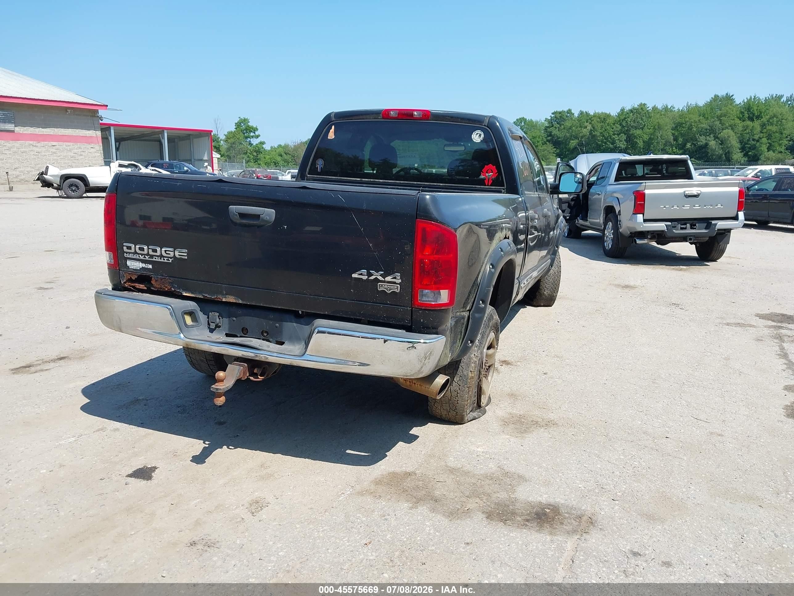2004 Dodge Ram 2500 Slt/laramie Черный vin: 3D7KU28664G153796