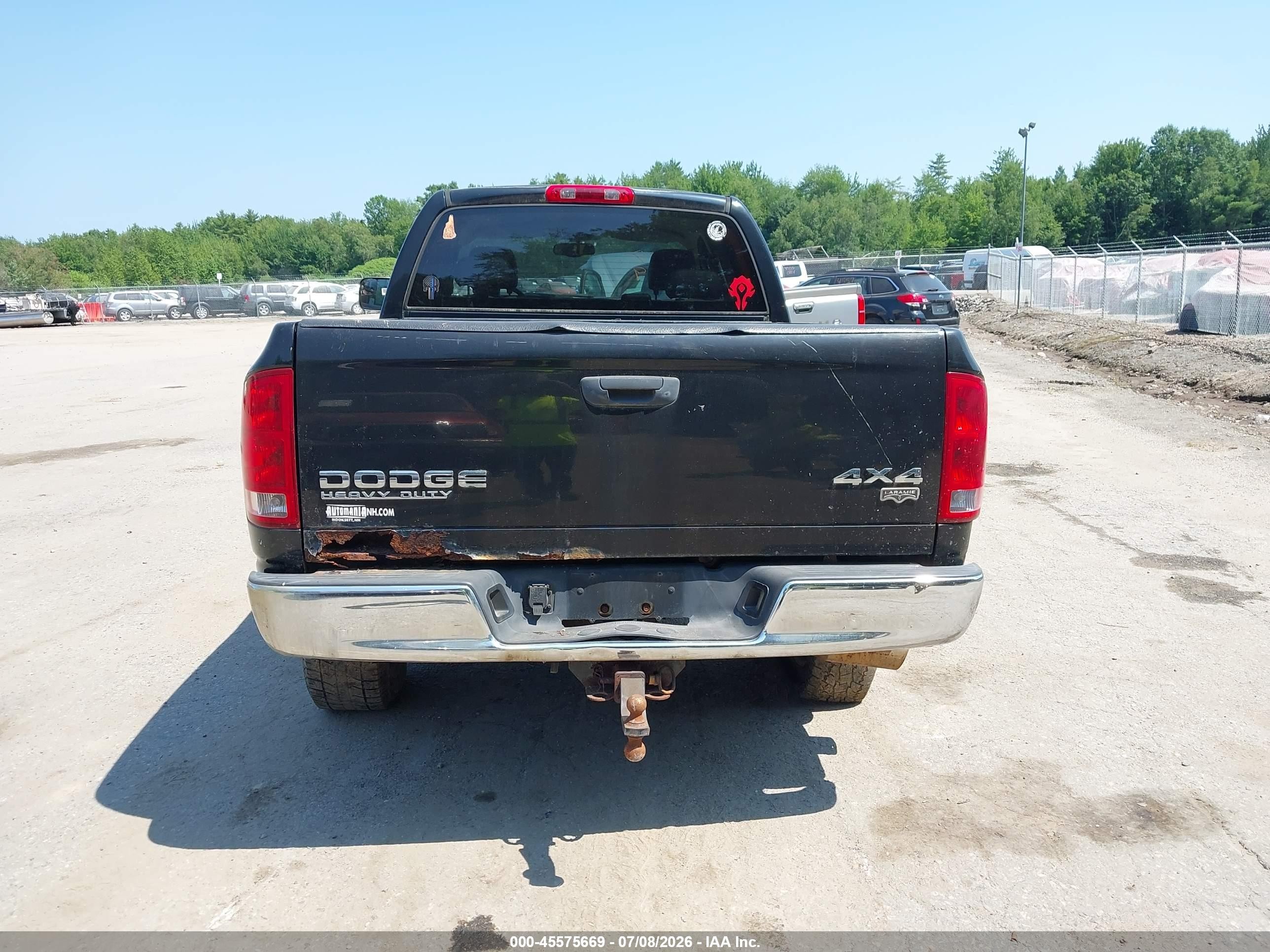 2004 Dodge Ram 2500 Slt/laramie Черный vin: 3D7KU28664G153796