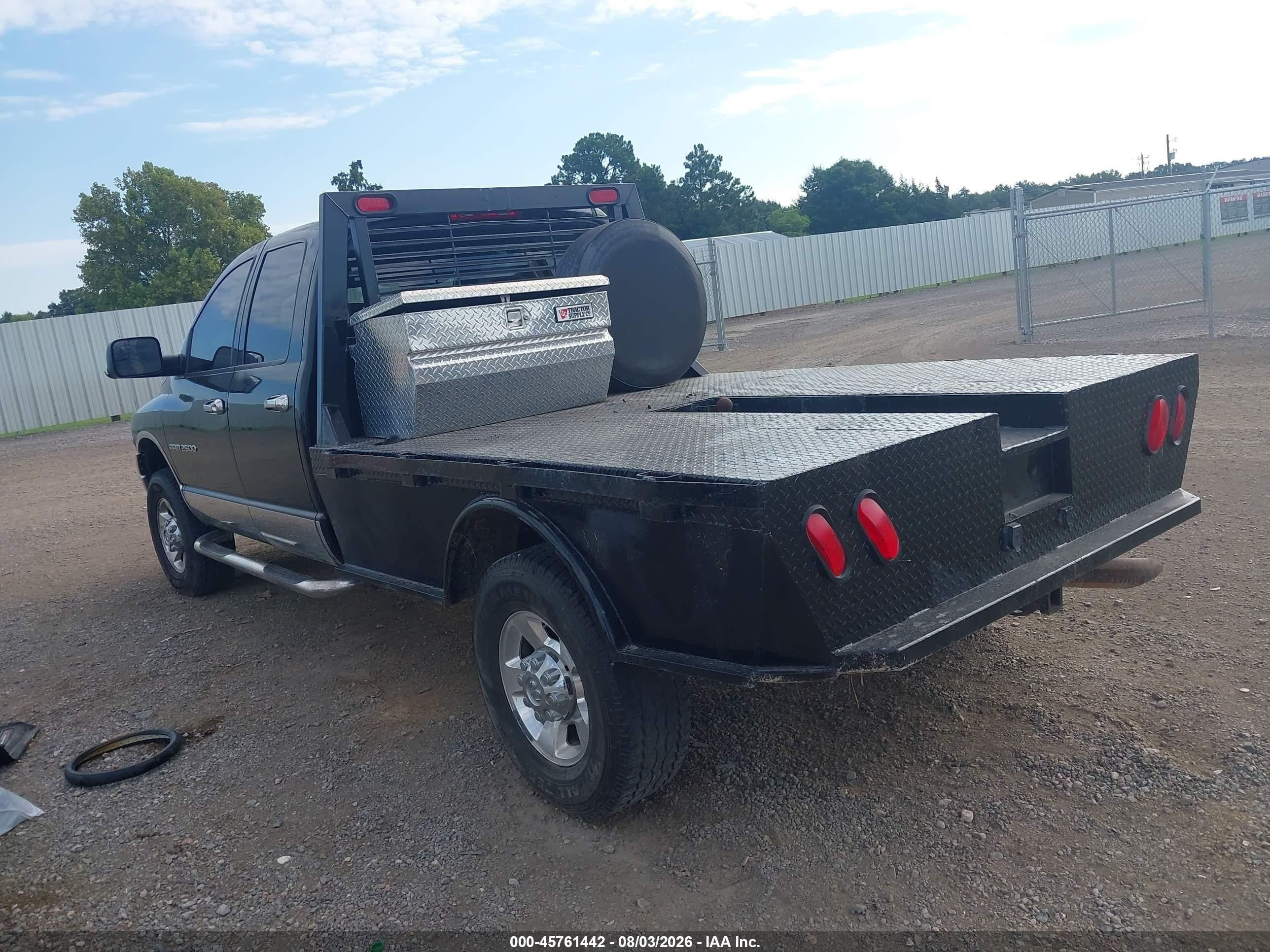 2003 Dodge Ram 2500   Black vin: 3D7KU28683G705006