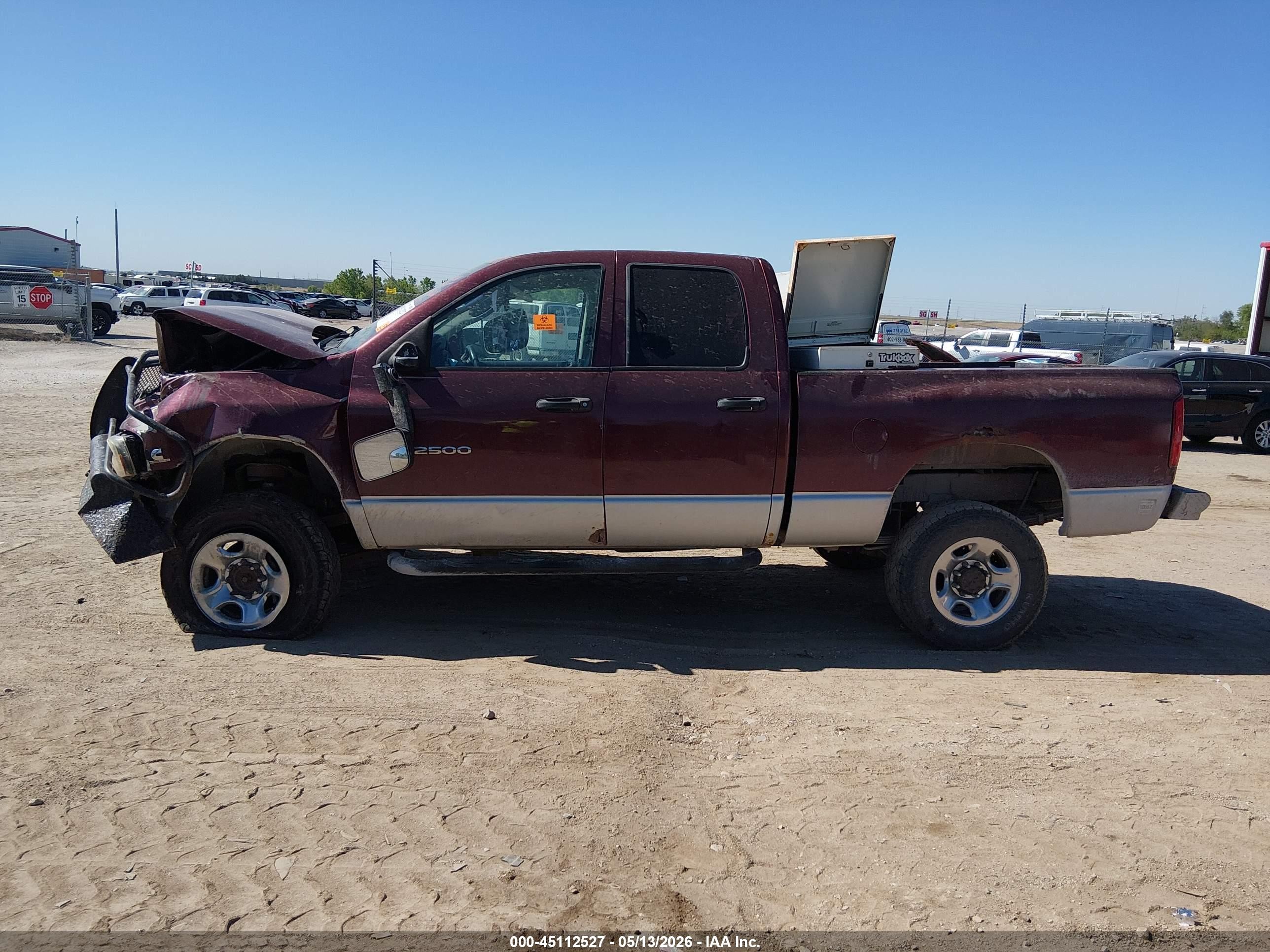 2003 Dodge Ram 2500 Slt/laramie/st Maroon vin: 3D7KU28683G706074