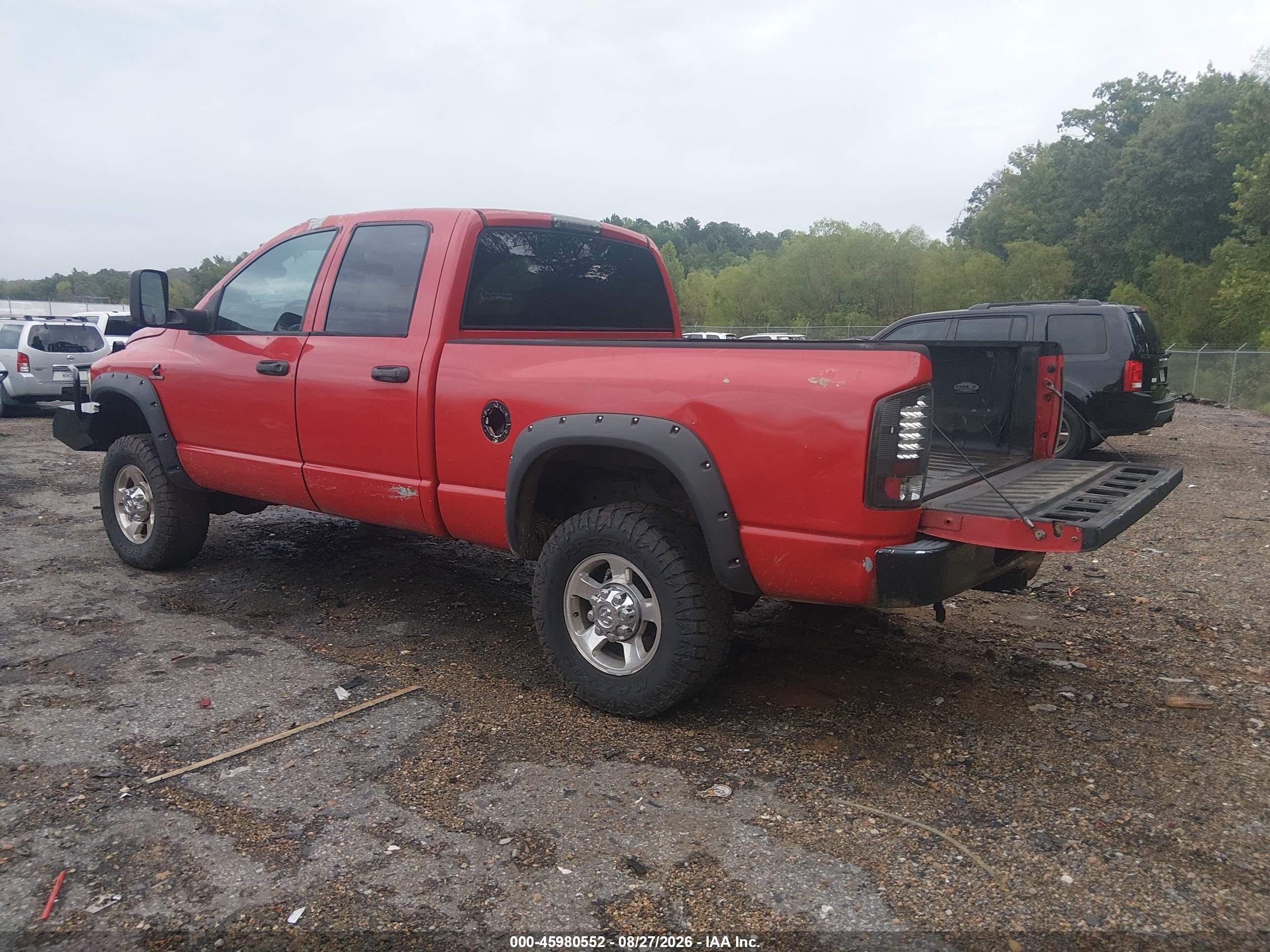 2003 Dodge Ram 2500 Slt/laramie/st Red vin: 3D7KU28C03G819989