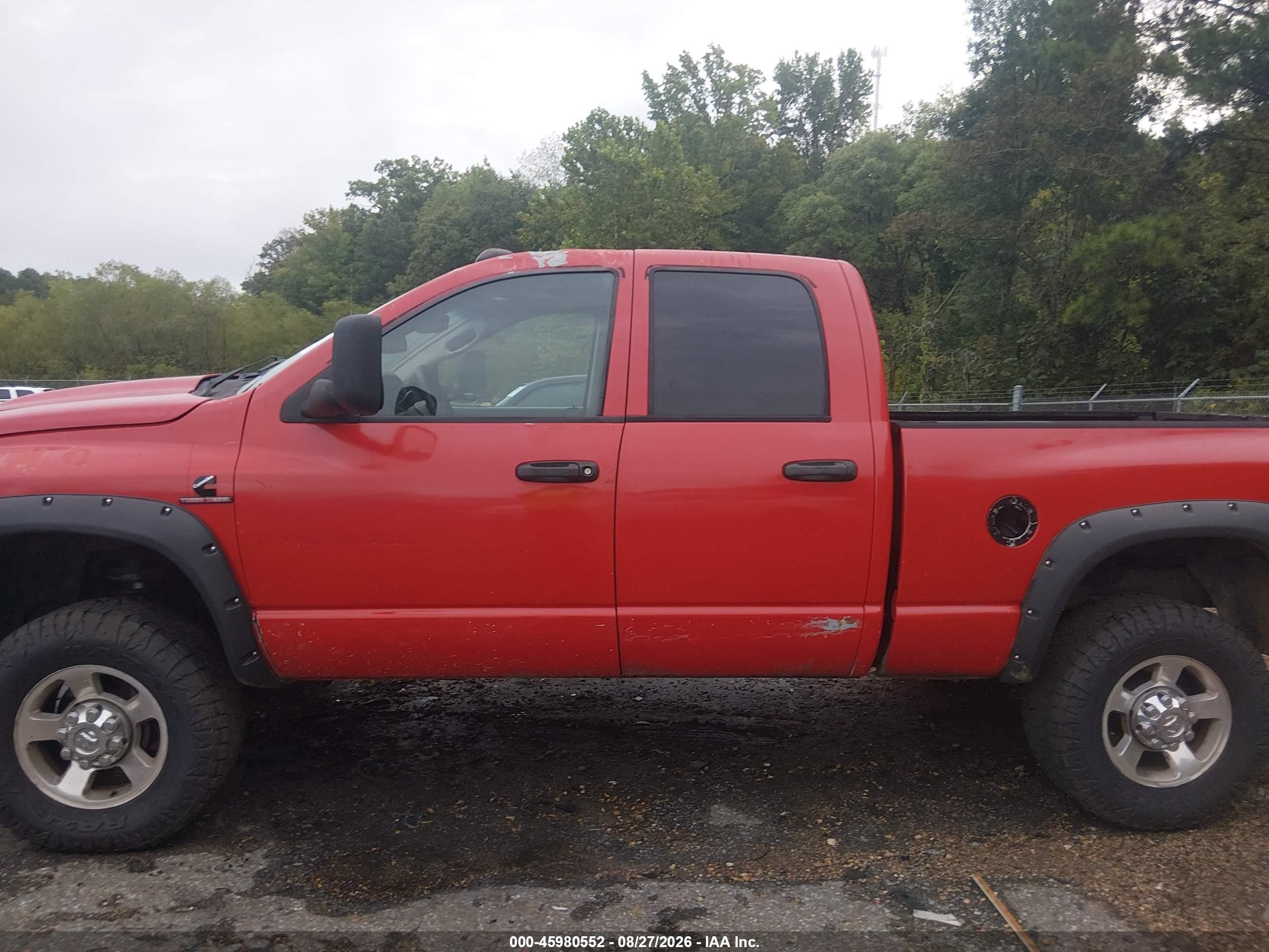 2003 Dodge Ram 2500 Slt/laramie/st Red vin: 3D7KU28C03G819989