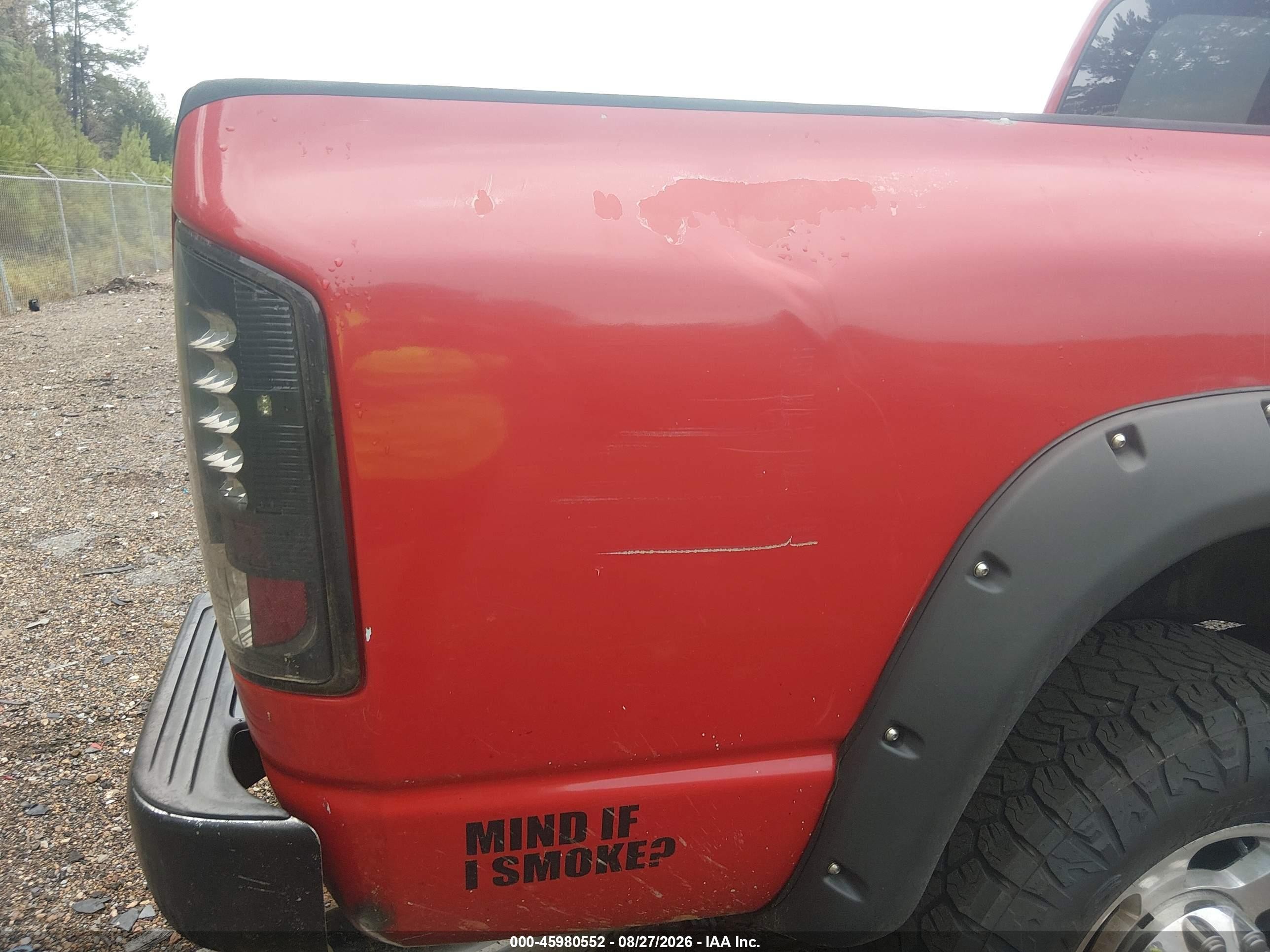 2003 Dodge Ram 2500 Slt/laramie/st Red vin: 3D7KU28C03G819989
