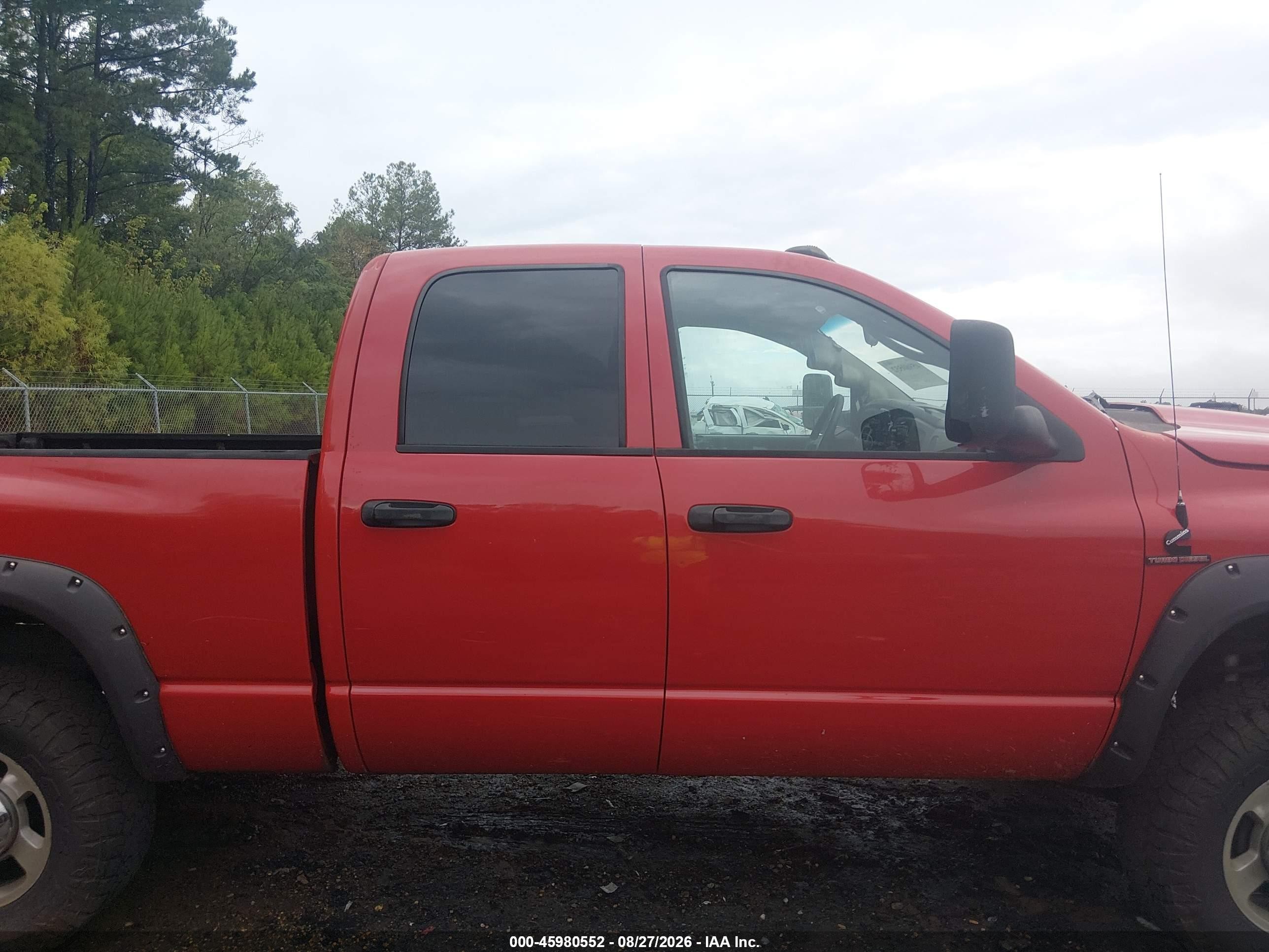 2003 Dodge Ram 2500 Slt/laramie/st Red vin: 3D7KU28C03G819989