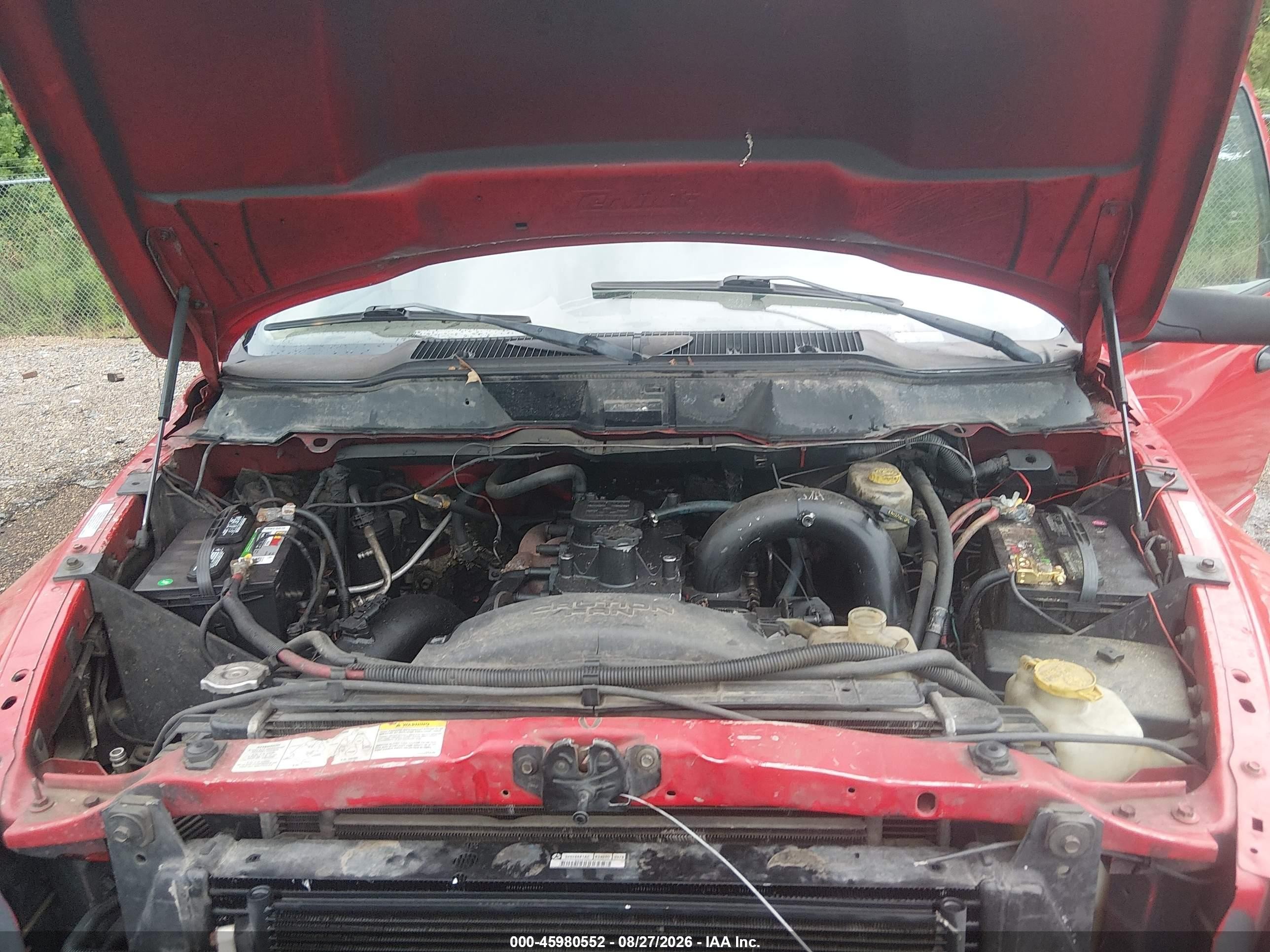 2003 Dodge Ram 2500 Slt/laramie/st Red vin: 3D7KU28C03G819989