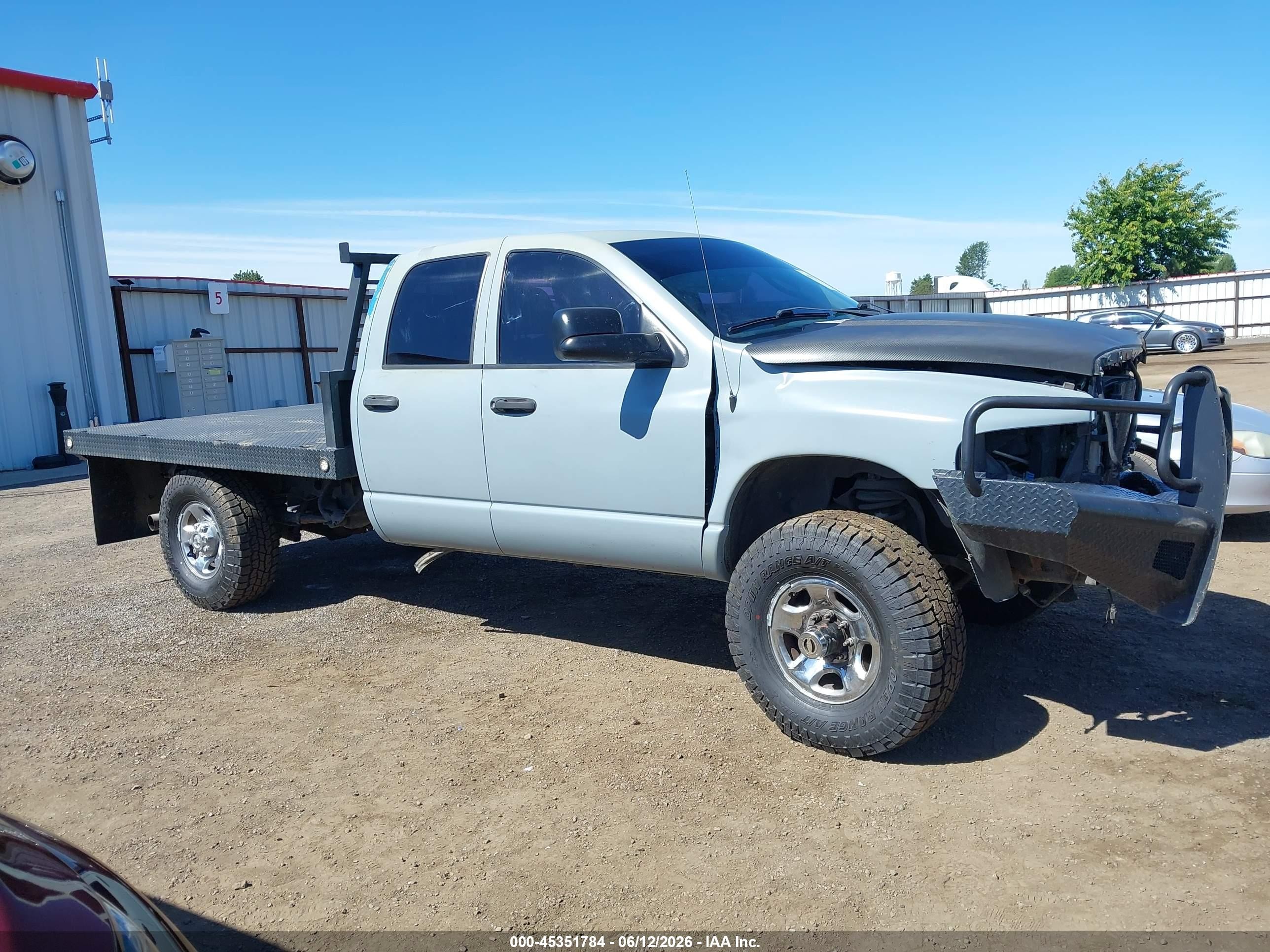2003 Dodge Ram 2500 Slt/laramie/st Silver vin: 3D7KU28C13G830774