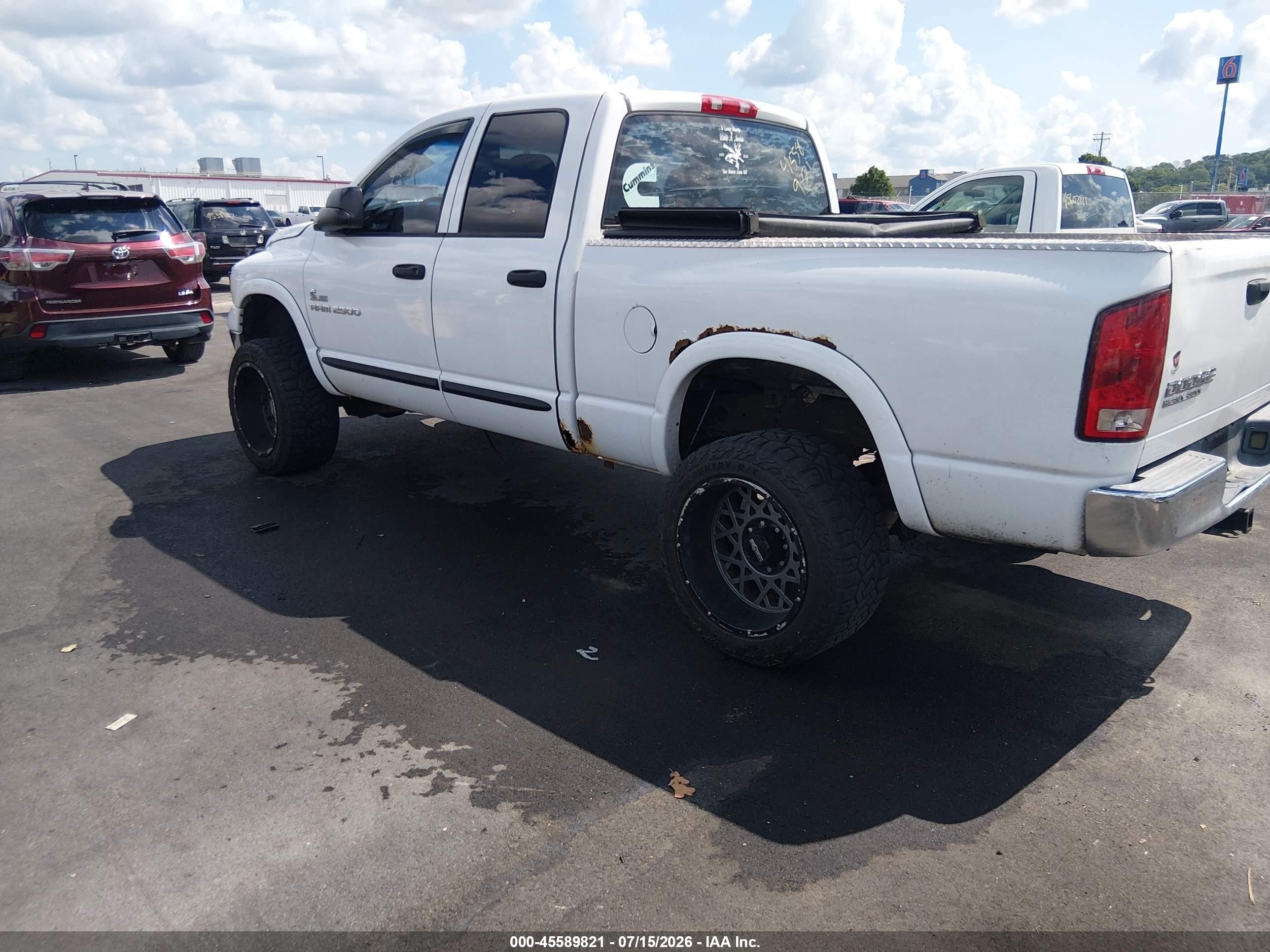 2004 Dodge Ram 2500 Slt/laramie White vin: 3D7KU28C24G220769