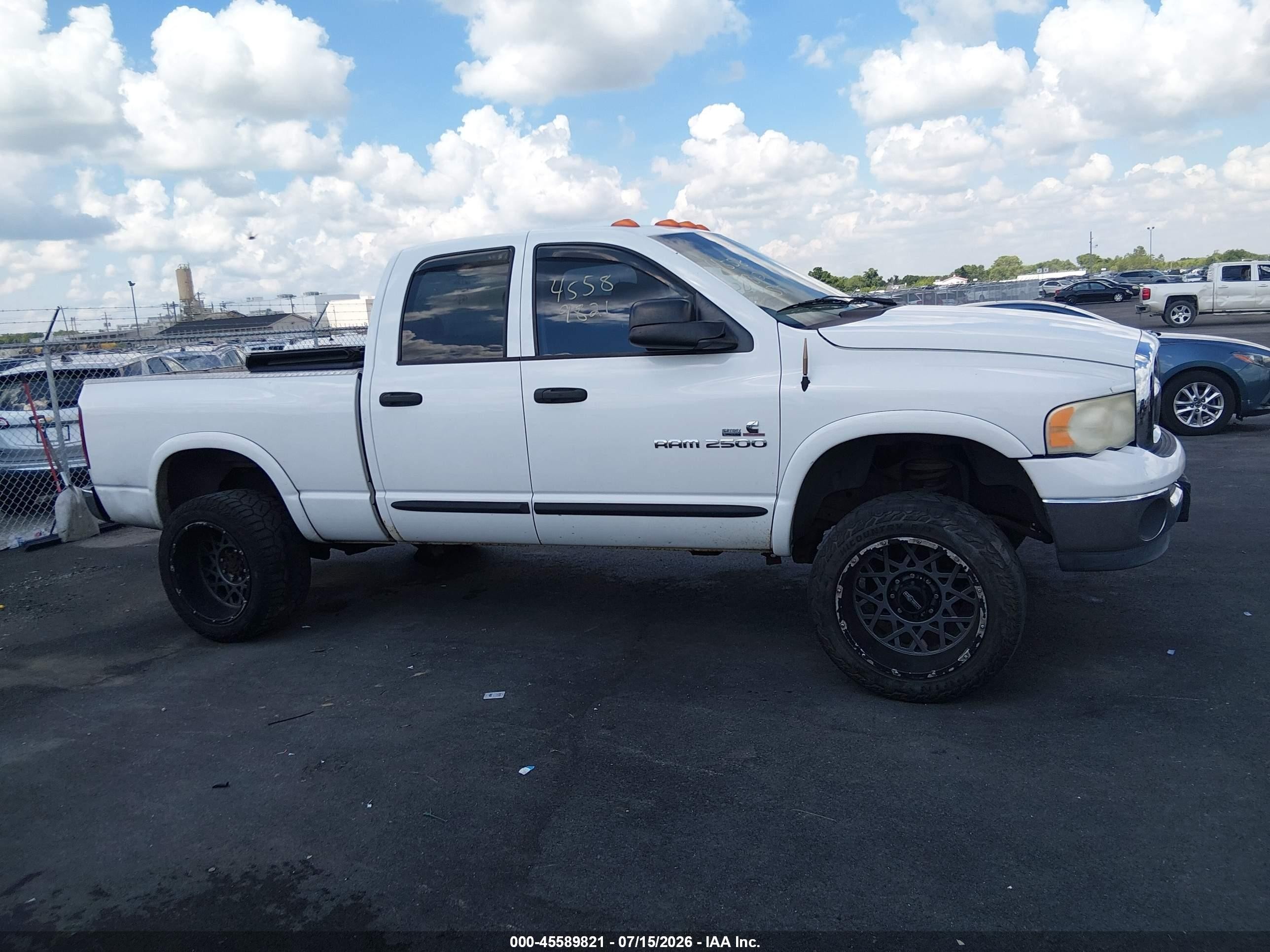 2004 Dodge Ram 2500 Slt/laramie White vin: 3D7KU28C24G220769