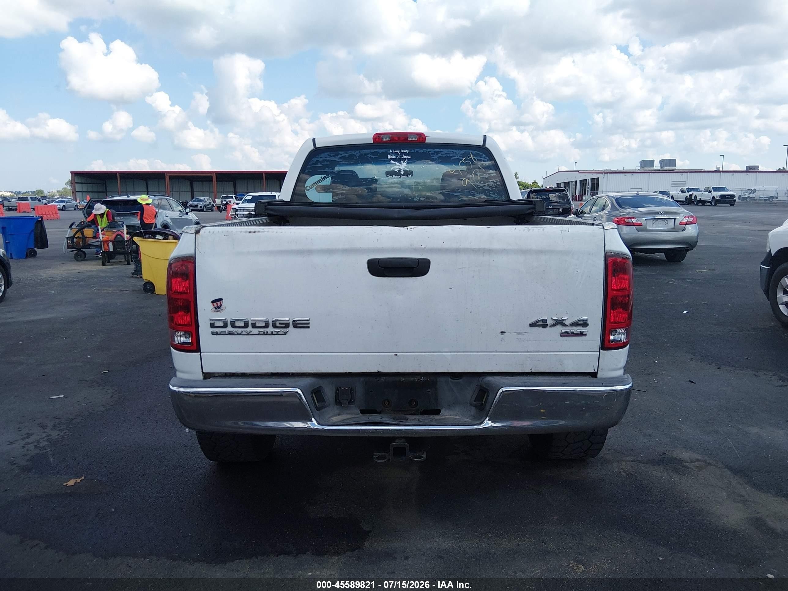 2004 Dodge Ram 2500 Slt/laramie White vin: 3D7KU28C24G220769