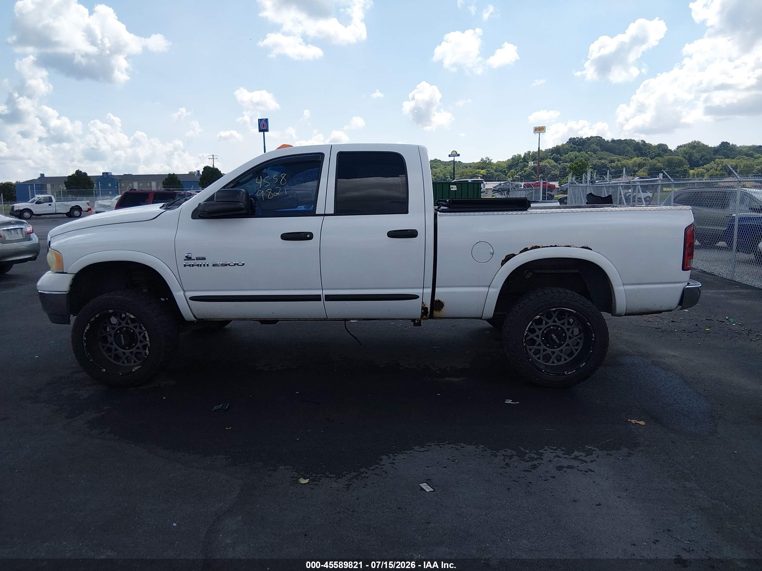 2004 Dodge Ram 2500 Slt/laramie White vin: 3D7KU28C24G220769