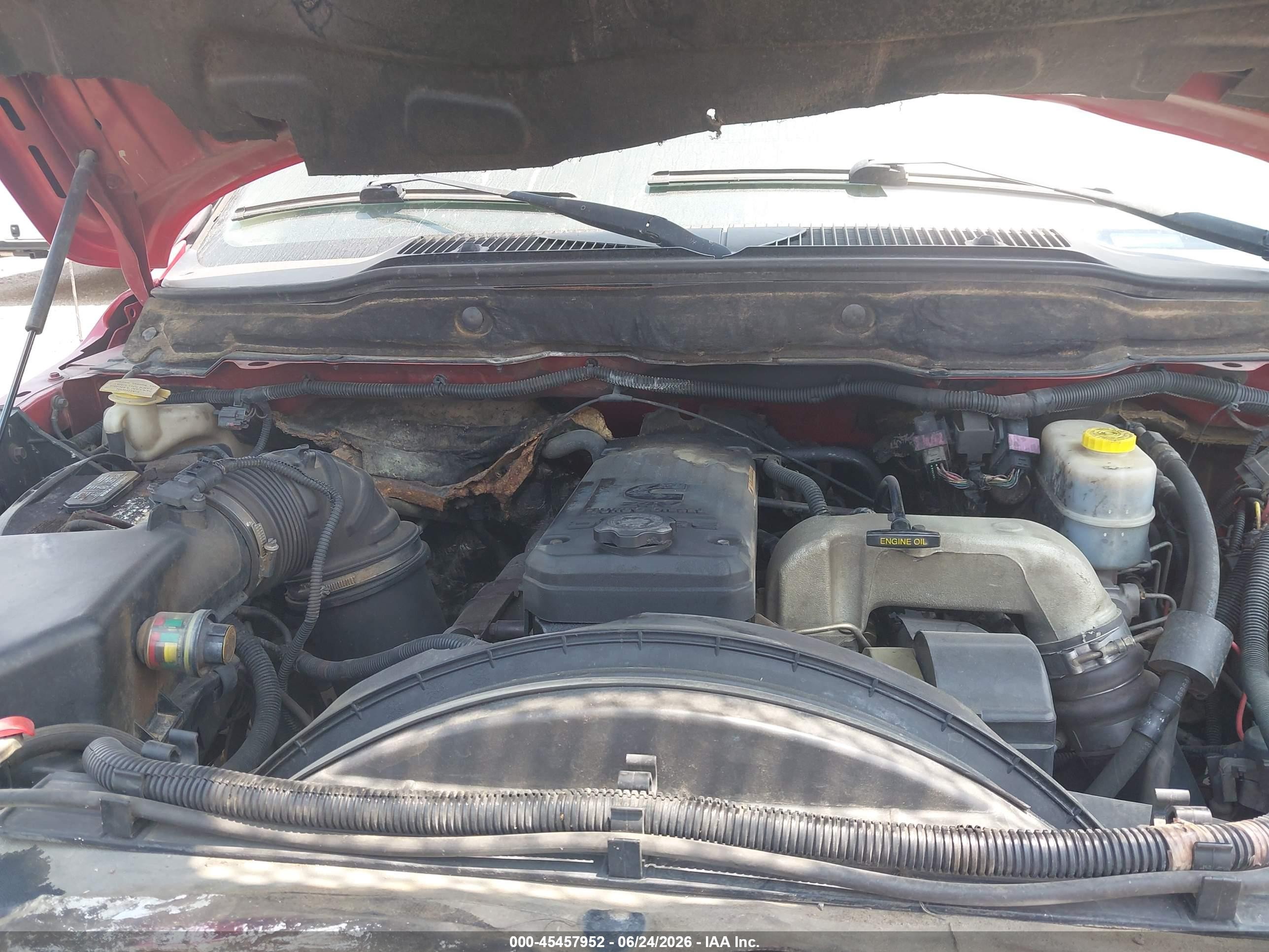 2004 Dodge Ram 2500 Slt/laramie Red vin: 3D7KU28C24G220836