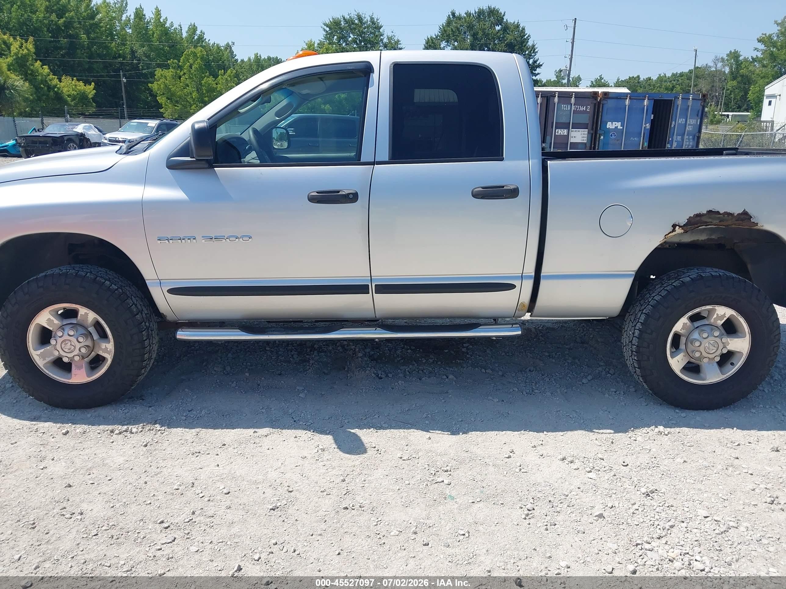2004 Dodge Ram 2500 Slt/laramie Silver vin: 3D7KU28C24G220917