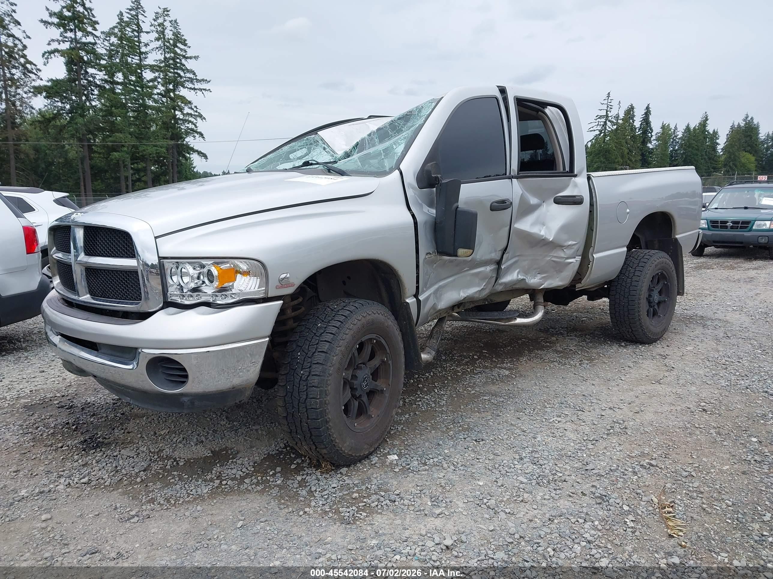 2004 Dodge Ram 2500 Slt/laramie Silver vin: 3D7KU28C34G204998